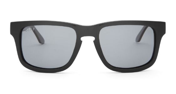RILEY - BLACK FRAME - POLARIZED GREY LENS SUNGLASSES sold by Diff Eyewear