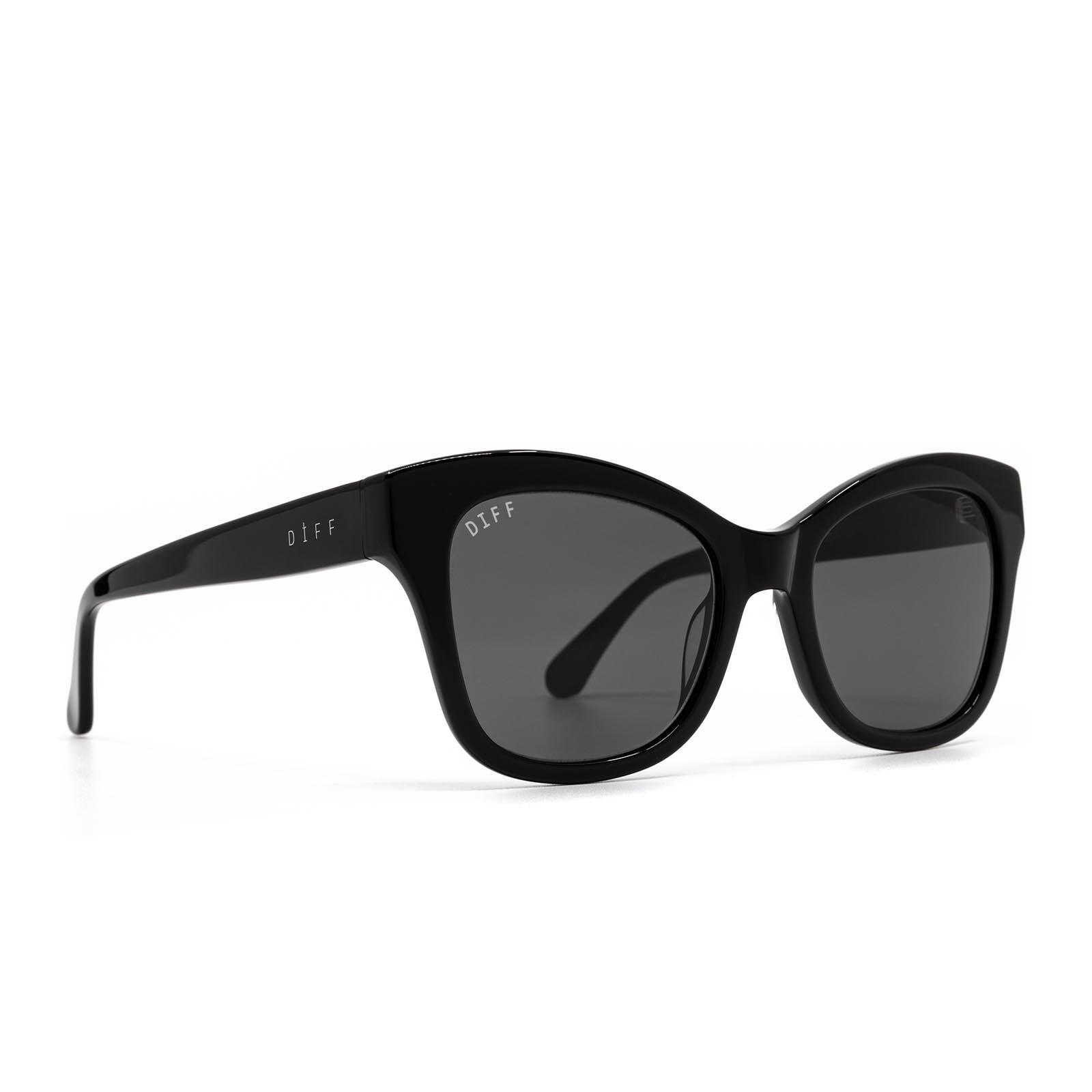 SKYLAR - BLACK + GREY + POLARIZED SUNGLASSES sold by Diff Eyewear product image thumbnail 2