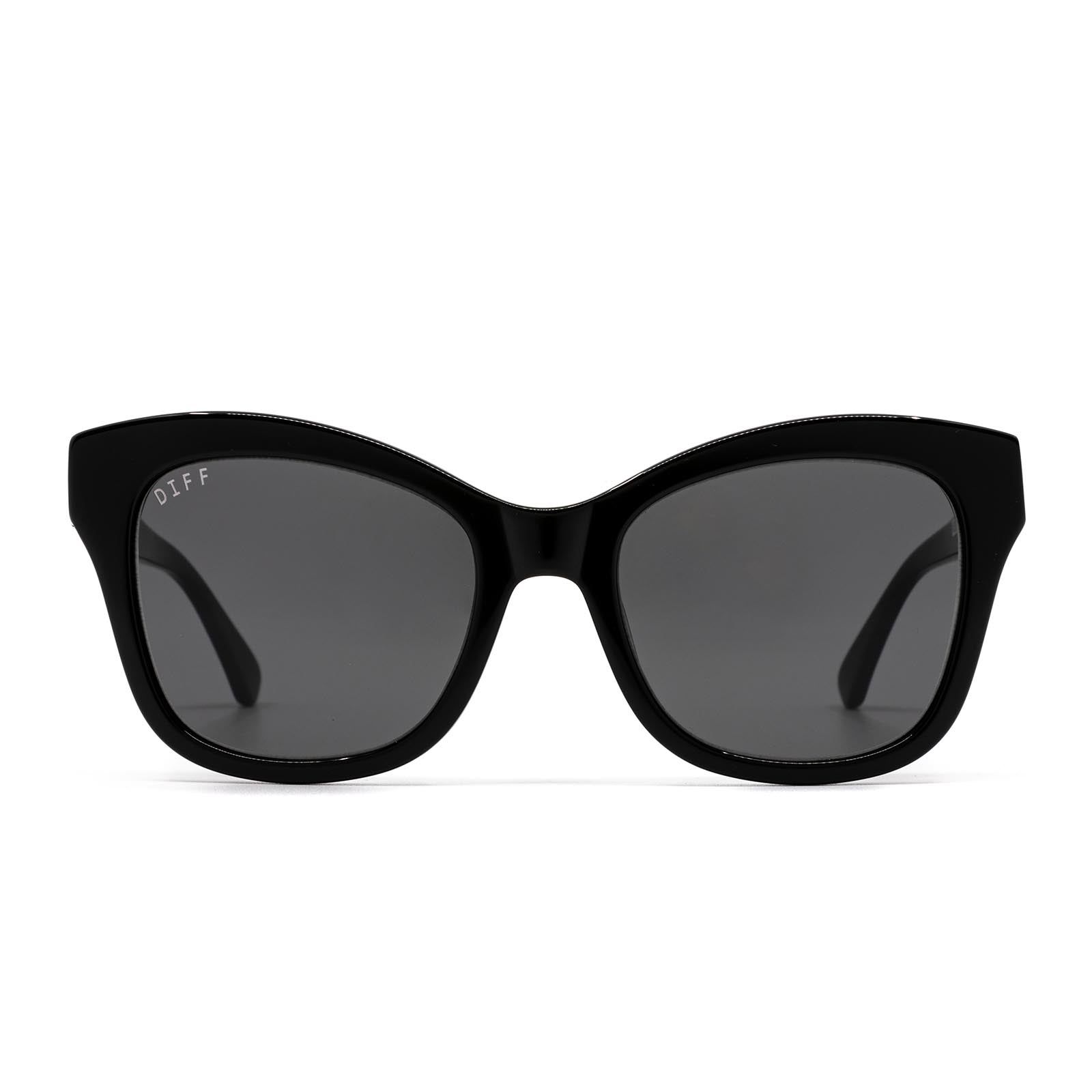 SKYLAR - BLACK + GREY + POLARIZED SUNGLASSES sold by Diff Eyewear