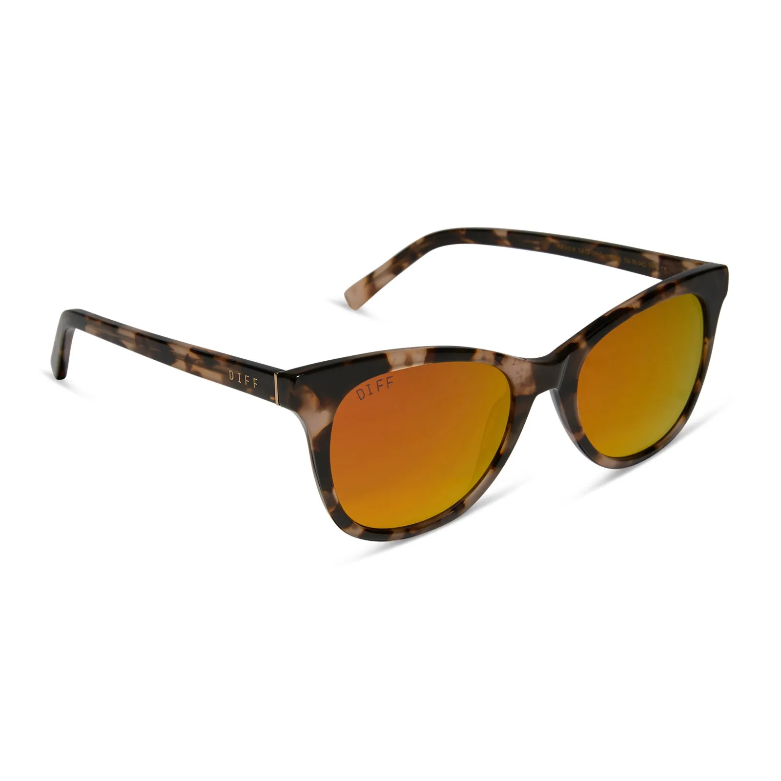 CARINA - HIMALAYAN TORTOISE + SUNSET MIRROR SUNGLASSES sold by Diff Eyewear product image thumbnail 2