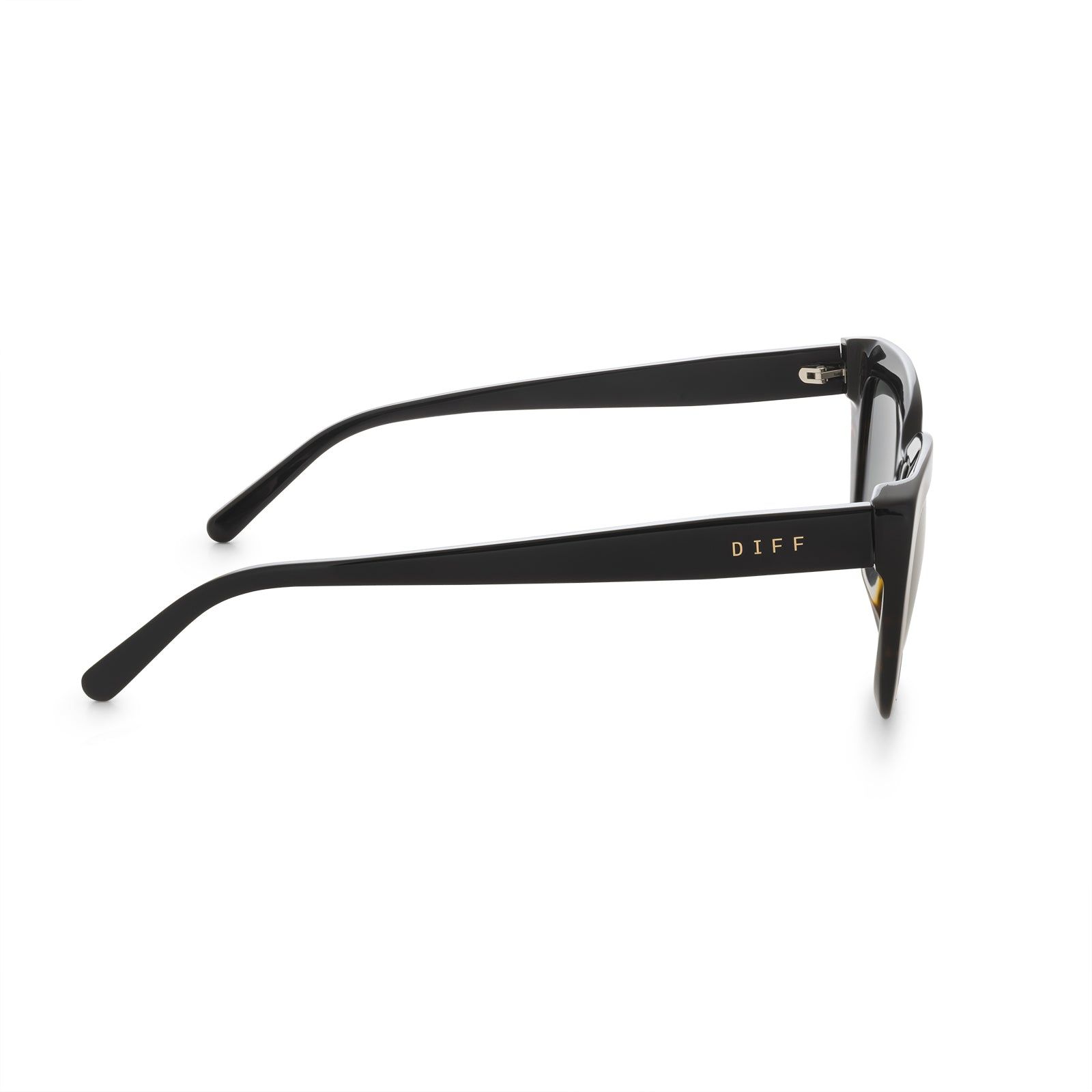 RUNI - BLACK TORTOISE + GREY POLARIZED SUNGLASSES sold by Diff Eyewear product image thumbnail 4