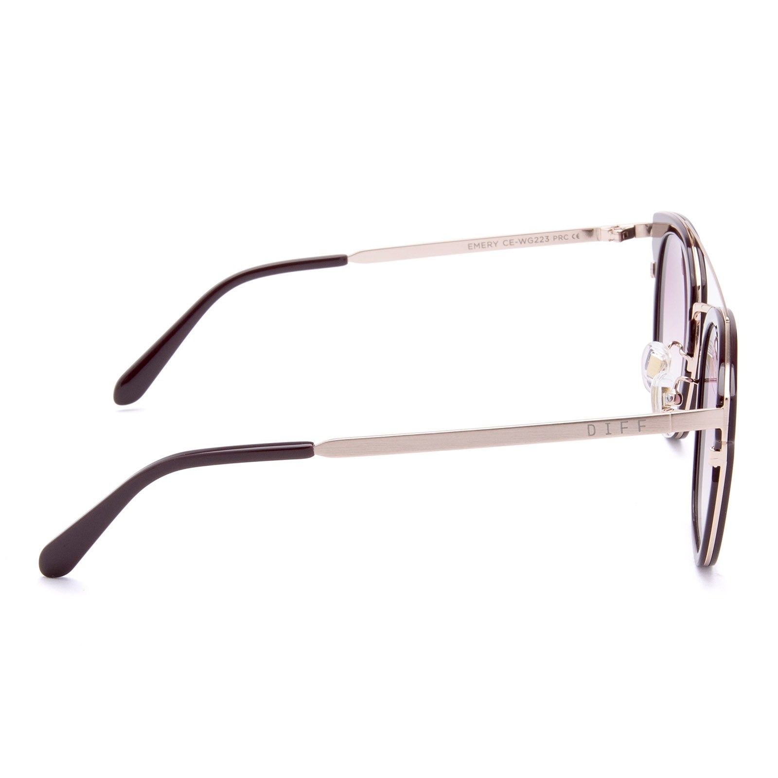 EMERY - CLARET + WINE GRADIENT SUNGLASSES sold by Diff Eyewear product image thumbnail 4