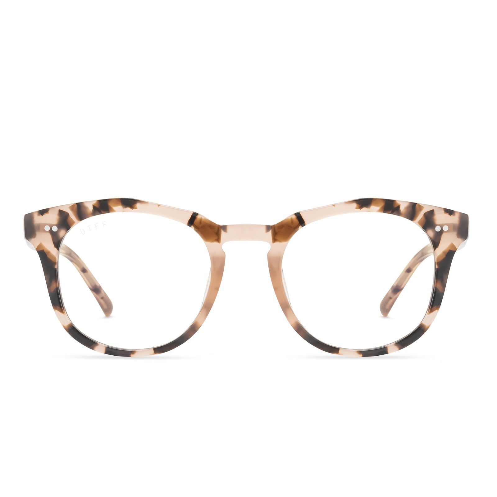 WESTON - HIMALAYAN TORTOISE + CLEAR GLASSES sold by Diff Eyewear