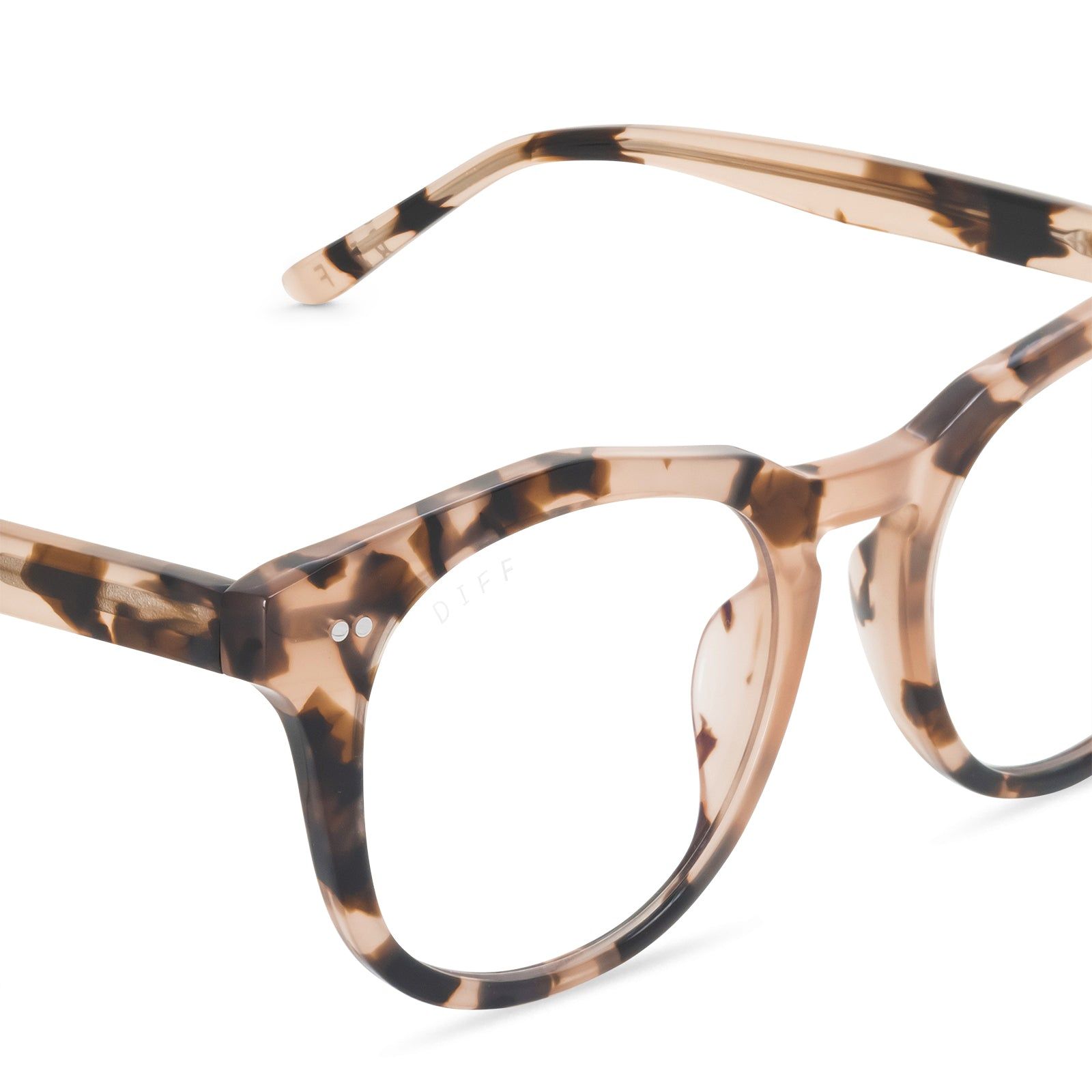 WESTON - HIMALAYAN TORTOISE + CLEAR GLASSES sold by Diff Eyewear product image thumbnail 3