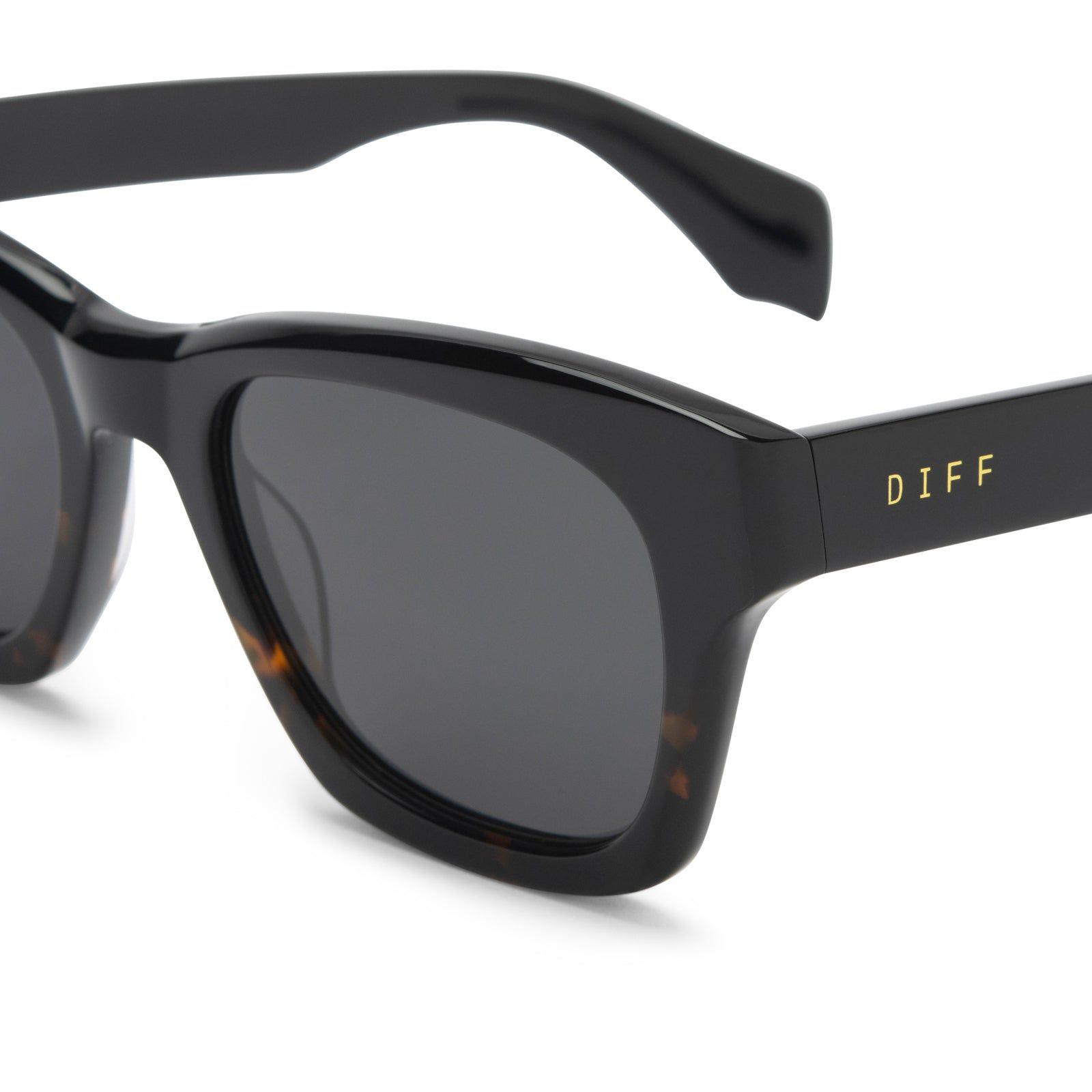 DEAN - SHADOW TORTOISE + GREY POLARIZED SUNGLASSES sold by Diff Eyewear product image thumbnail 3