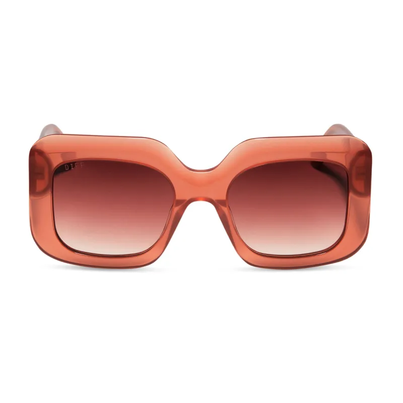 GIADA - DUSKY MAUVE + DUSK GRADIENT SUNGLASSES sold by Diff Eyewear