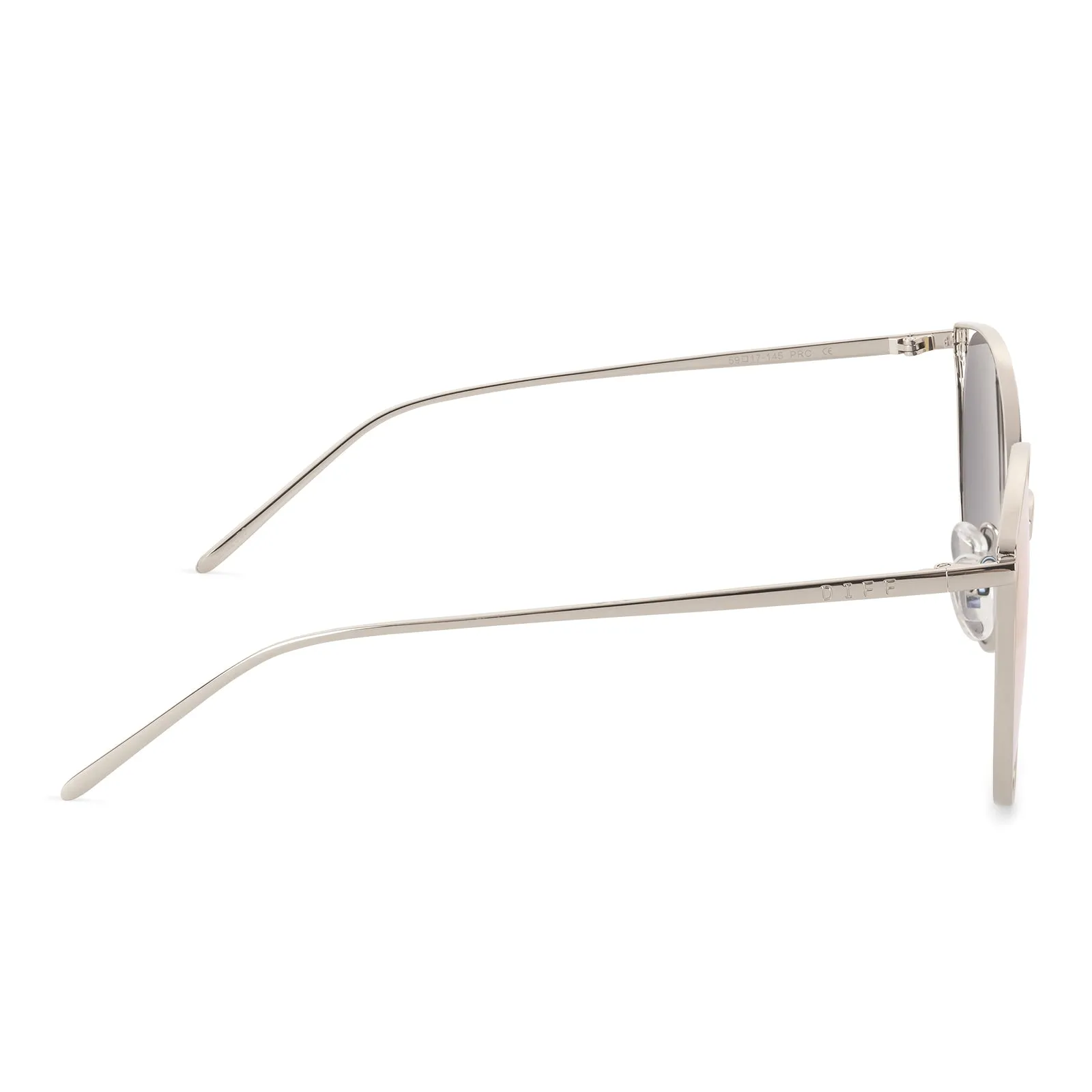 RORY - SILVER + BEIGE MIRROR SUNGLASSES sold by Diff Eyewear product image thumbnail 4