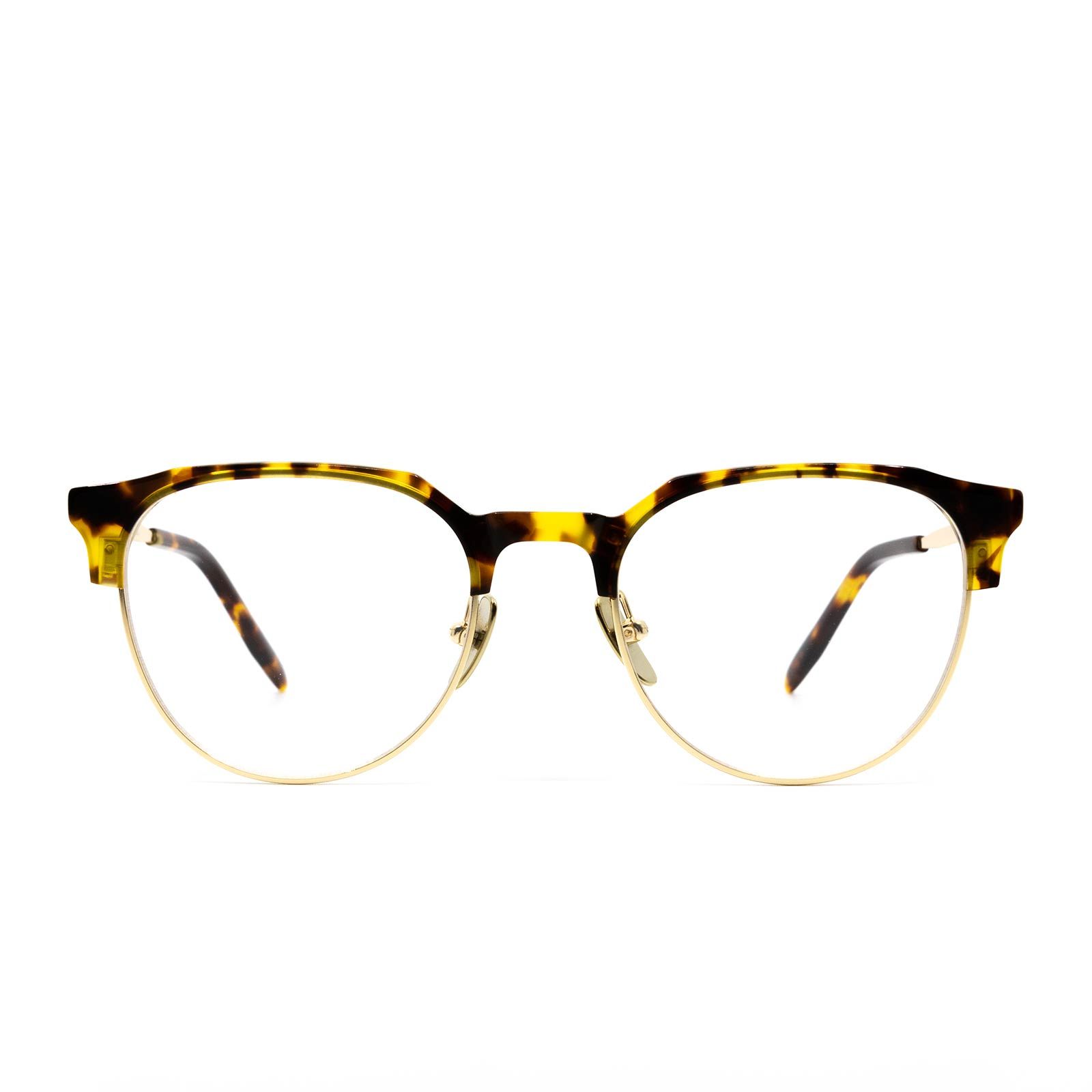 KIRA - GOLD AMBER TORTOISE + CLEAR GLASSES sold by Diff Eyewear