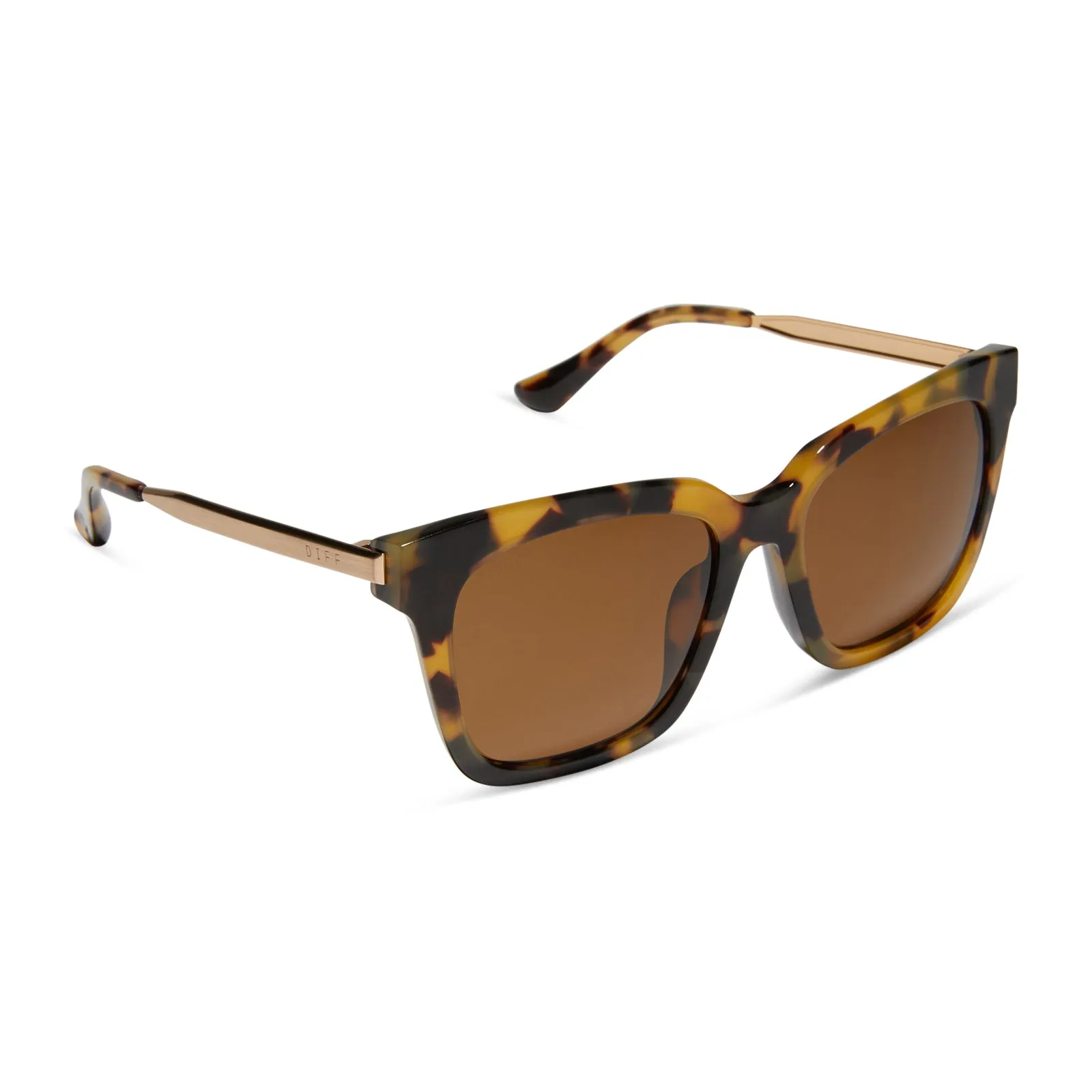 BELLA - BROWN KOMBU + BROWN + POLARIZED SUNGLASSES sold by Diff Eyewear product image thumbnail 2