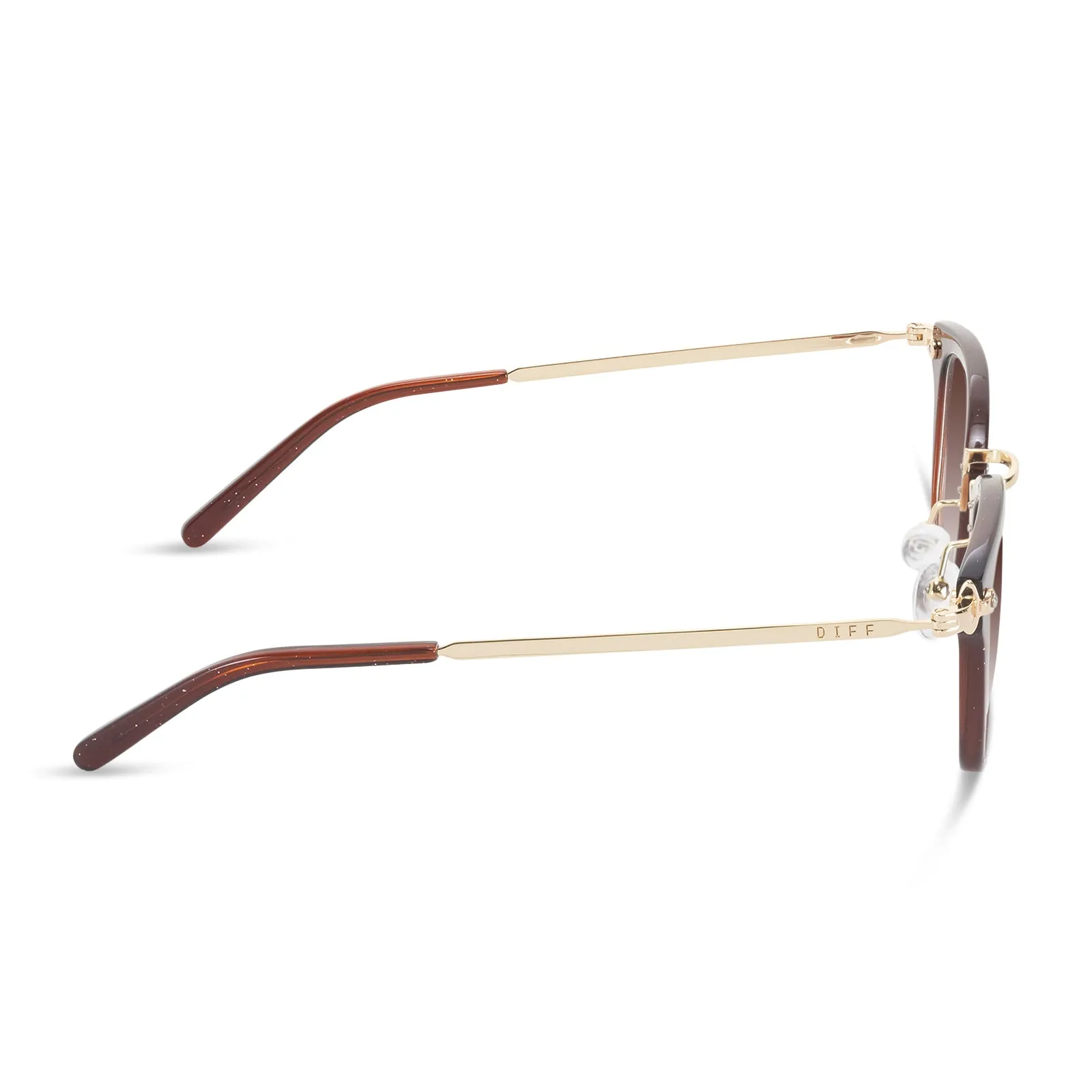 RUE - FESTIVE CHESTNUT + BROWN GRADIENT SUNGLASSES sold by Diff Eyewear product image thumbnail 3