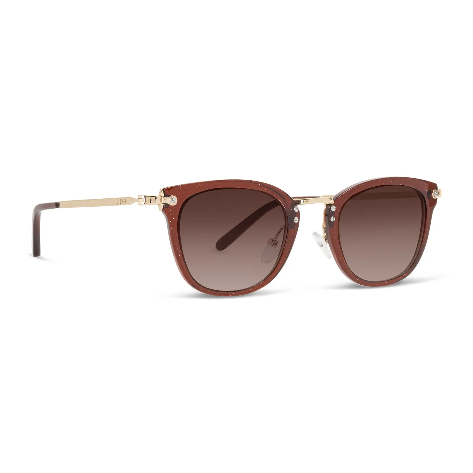 RUE - FESTIVE CHESTNUT + BROWN GRADIENT SUNGLASSES sold by Diff Eyewear product image thumbnail 2