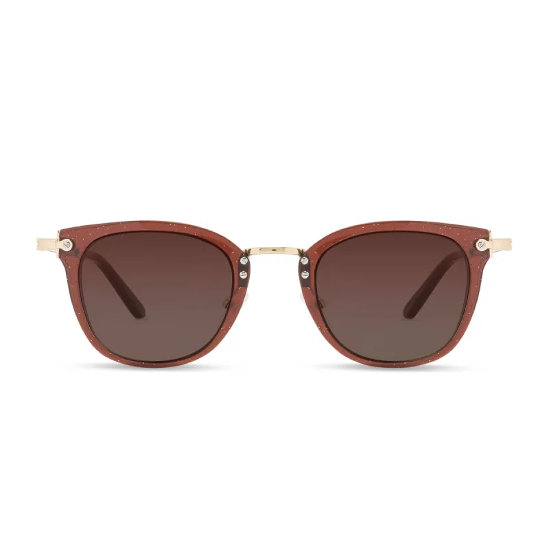 RUE - FESTIVE CHESTNUT + BROWN GRADIENT SUNGLASSES sold by Diff Eyewear