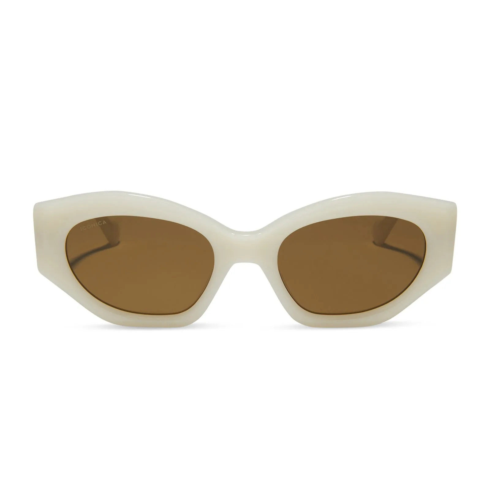 MARGOT - MERINGUE + BROWN + POLARIZED SUNGLASSES sold by Diff Eyewear product image thumbnail 2