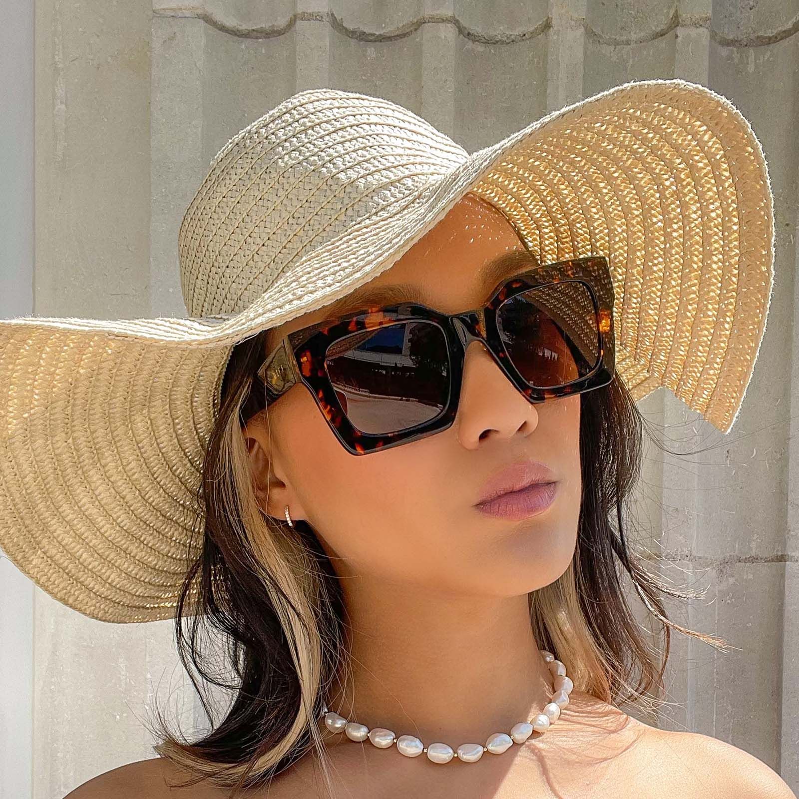 DANI - DARK TORTOISE + BROWN GRADIENT POLARIZED SUNGLASSES sold by Diff Eyewear product image thumbnail 9