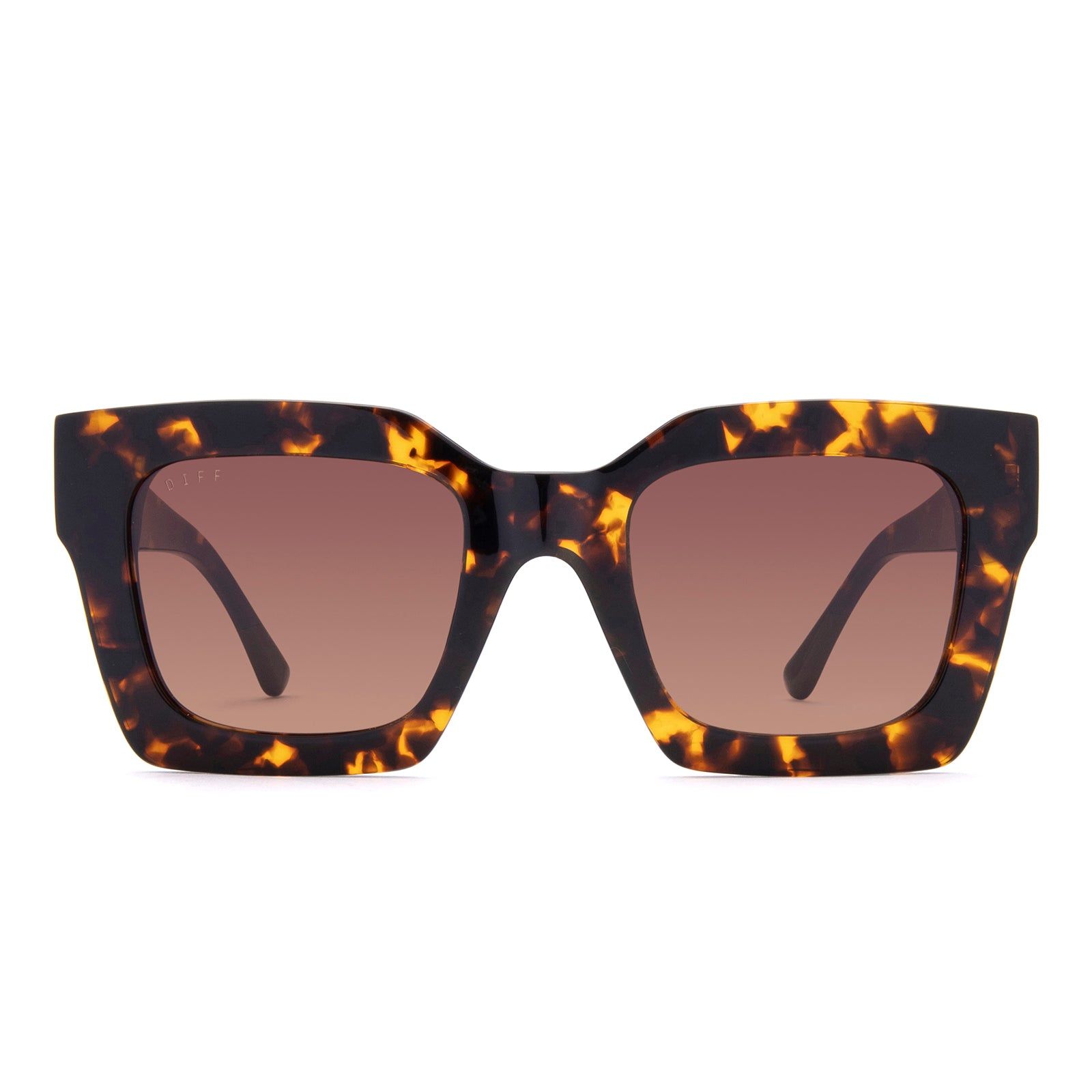 DANI - DARK TORTOISE + BROWN GRADIENT POLARIZED SUNGLASSES sold by Diff Eyewear