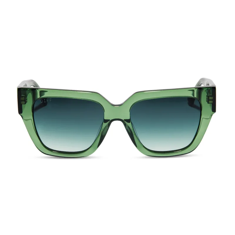 REMI II - SAGE CRYSTAL + G15 GRADIENT SUNGLASSES sold by Diff Eyewear