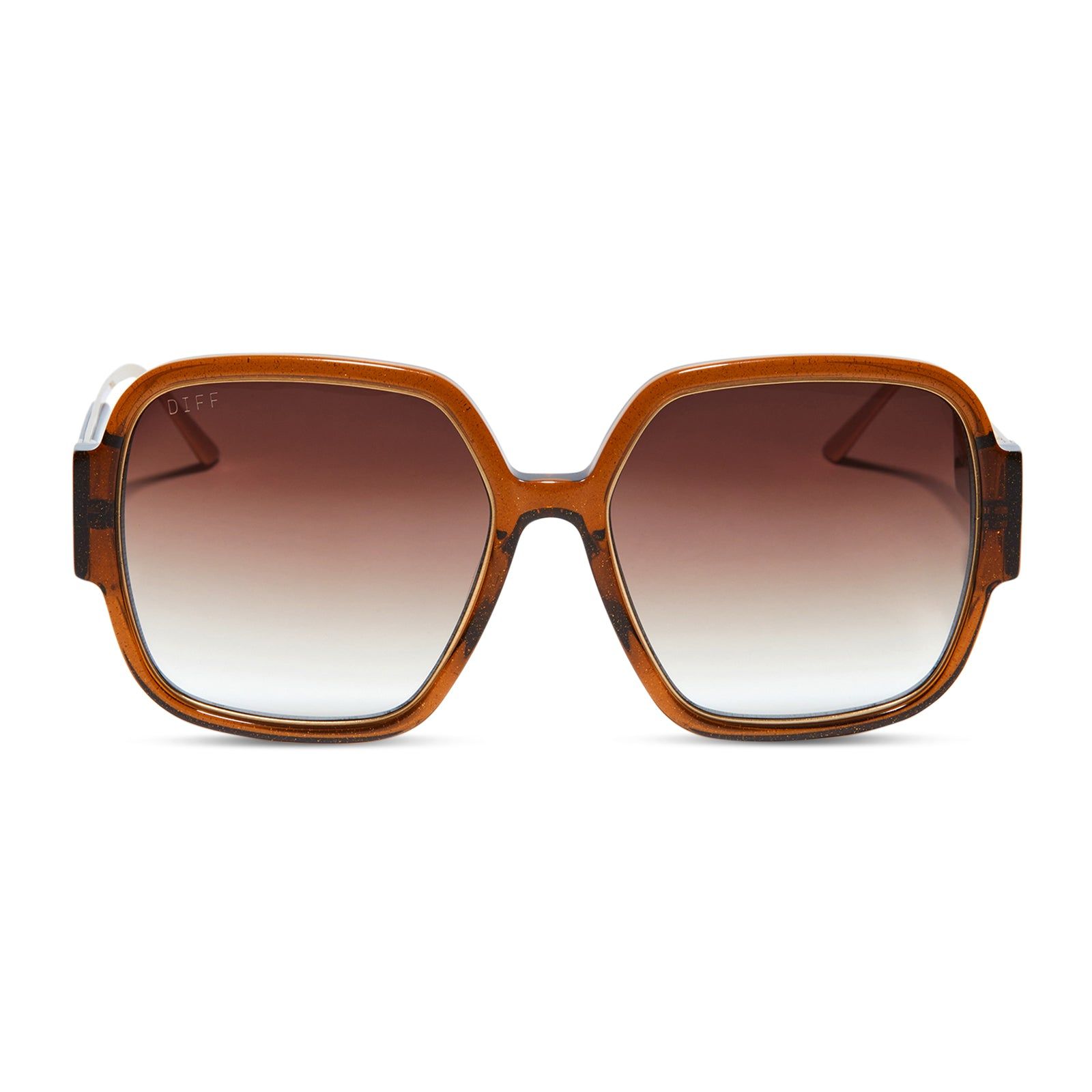 TINA - FESTIVE CLAYTON + BROWN GRADIENT SUNGLASSES sold by Diff Eyewear product image thumbnail 2