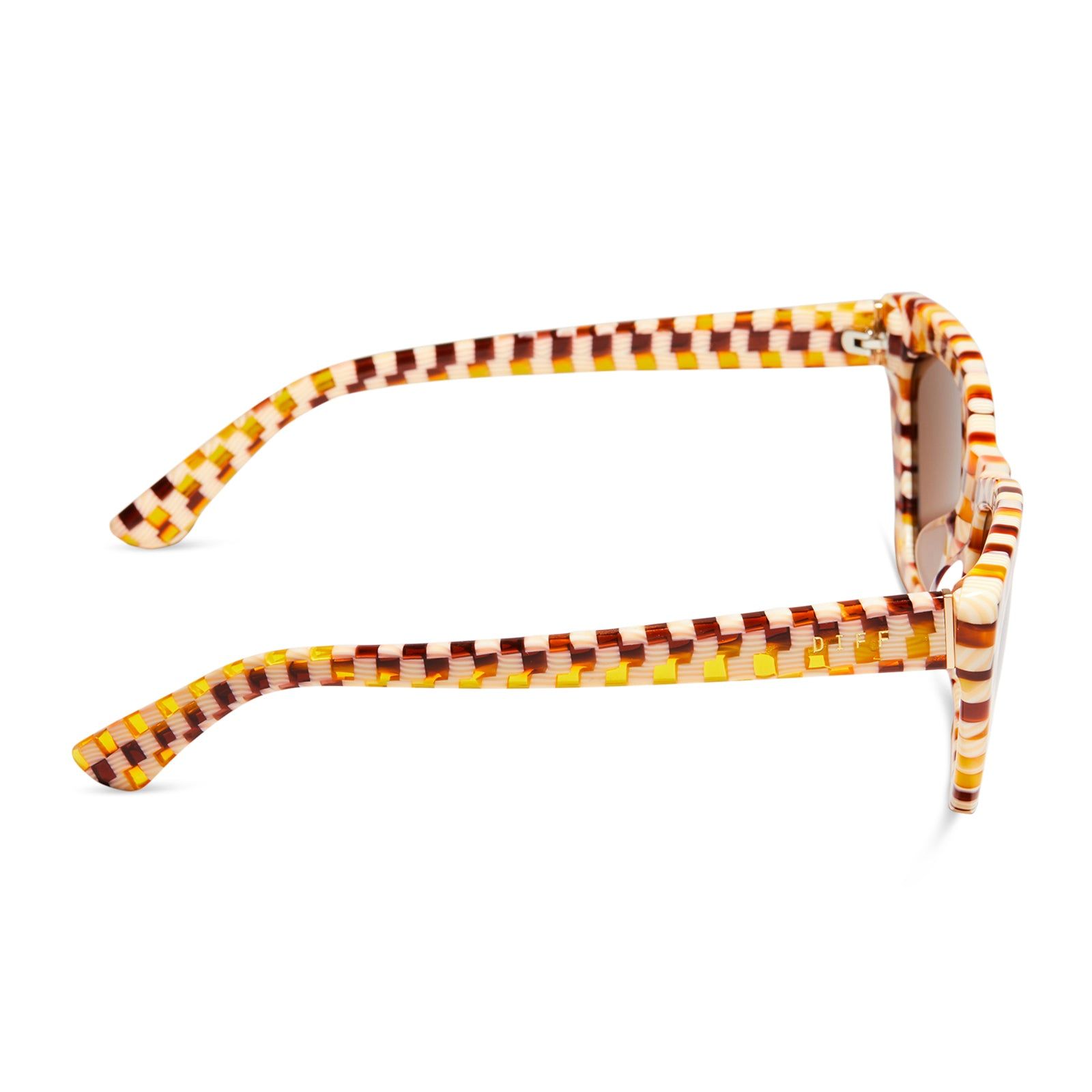 CAMILA - CHESTNUT WEAVE + BROWN SUNGLASSES sold by Diff Eyewear product image thumbnail 3