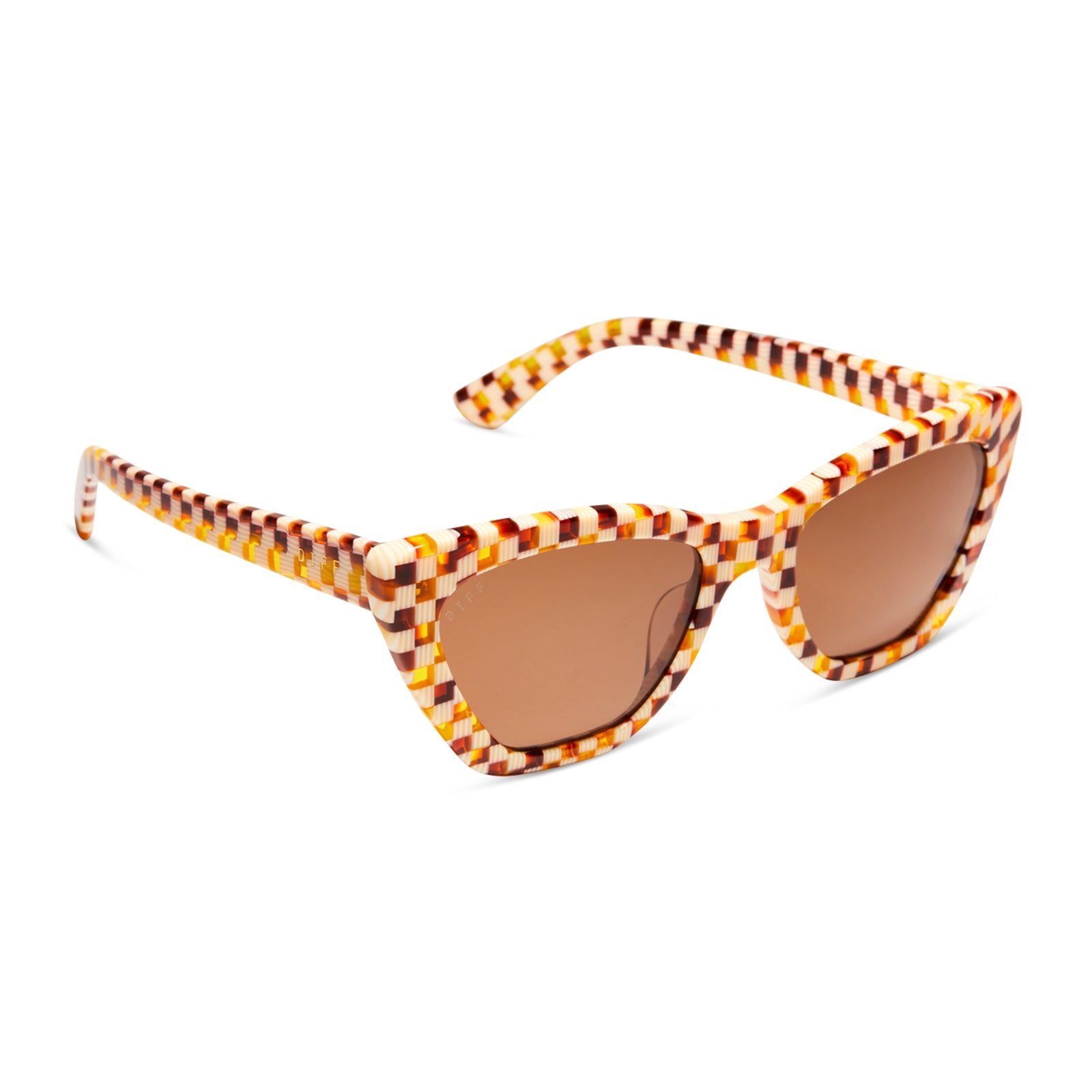 CAMILA - CHESTNUT WEAVE + BROWN SUNGLASSES sold by Diff Eyewear product image thumbnail 2