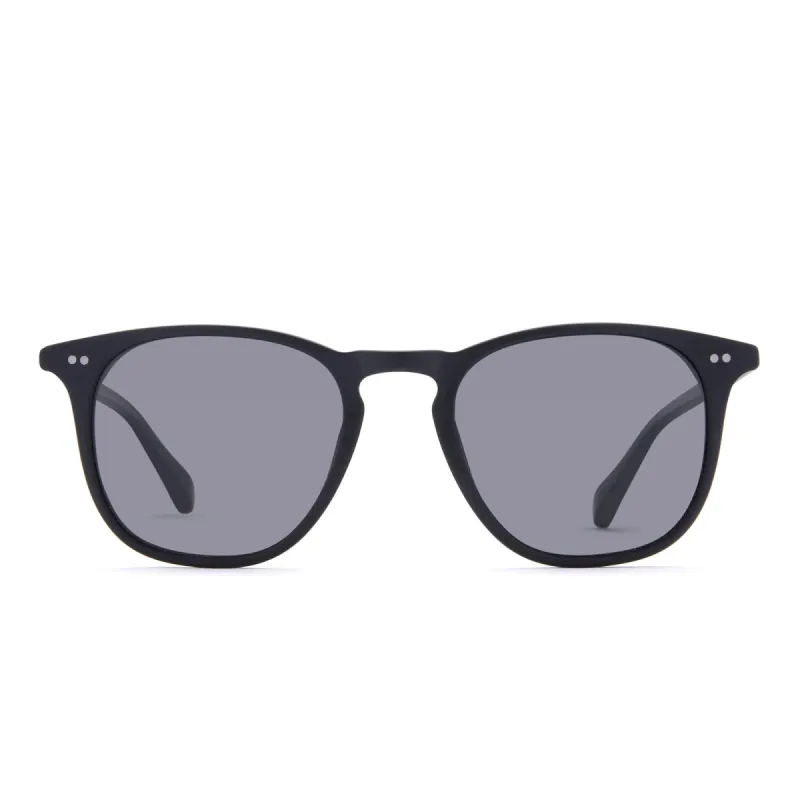 MAXWELL - MATTE BLACK + GREY POLARIZED SUNGLASSES sold by Diff Eyewear