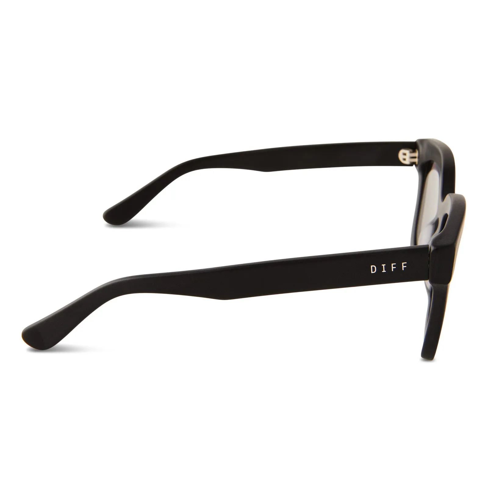 CARSON XS - MATTE BLACK + SILVER MIRROR POLARIZED SUNGLASSES sold by Diff Eyewear product image thumbnail 3