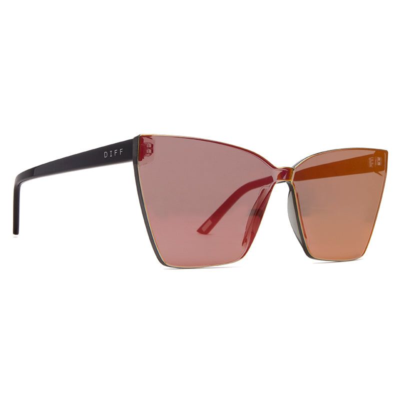 GOLDIE - BLACK + FIRE MIRROR SUNGLASSES sold by Diff Eyewear product image thumbnail 2