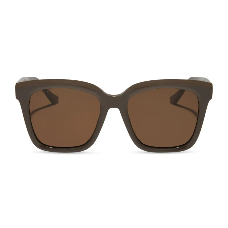 MEREDITH - LONDON STONE + TRUFFLE + POLARIZED SUNGLASSES sold by Diff Eyewear