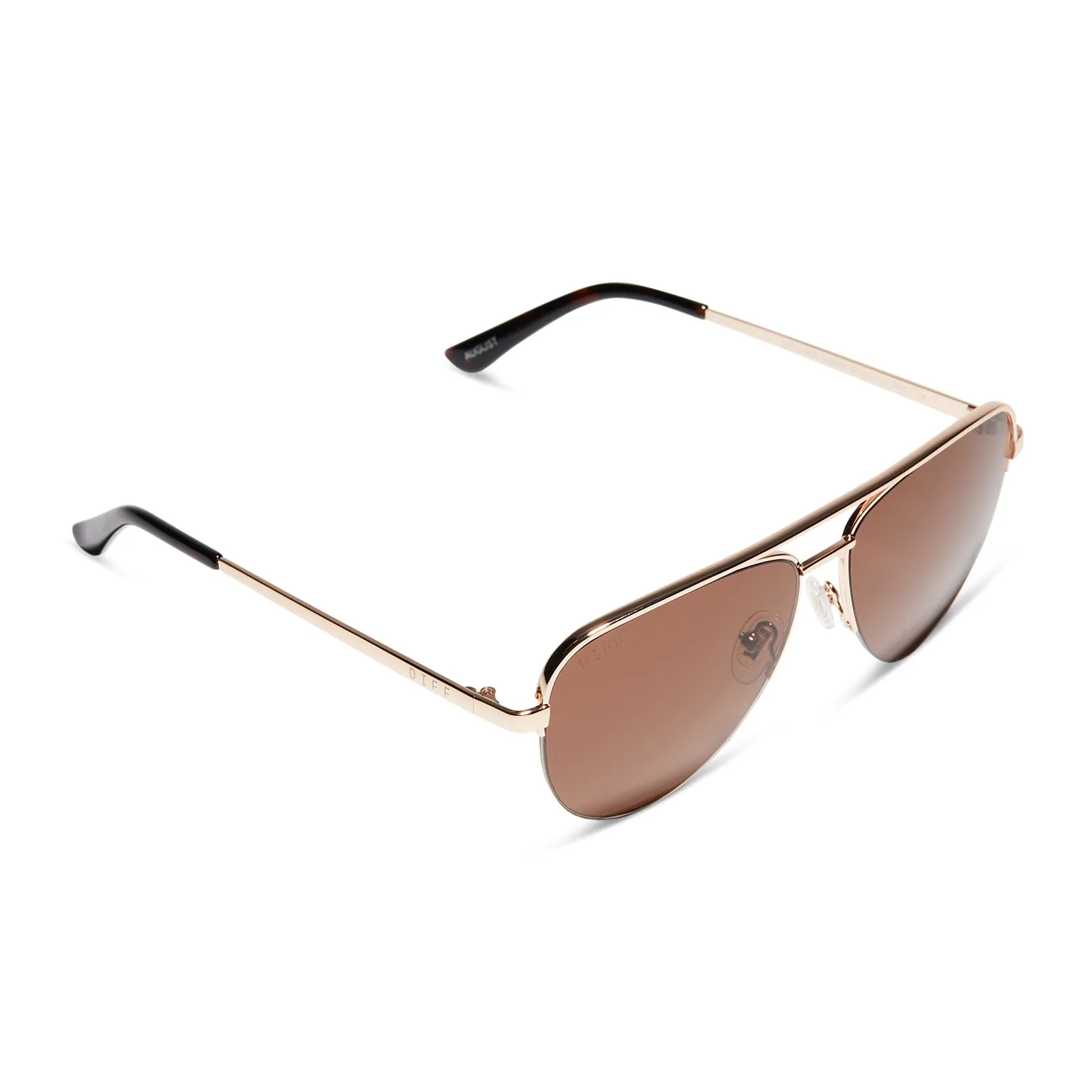 AUGUST - GOLD + BROWN SUNGLASSES sold by Diff Eyewear product image thumbnail 4