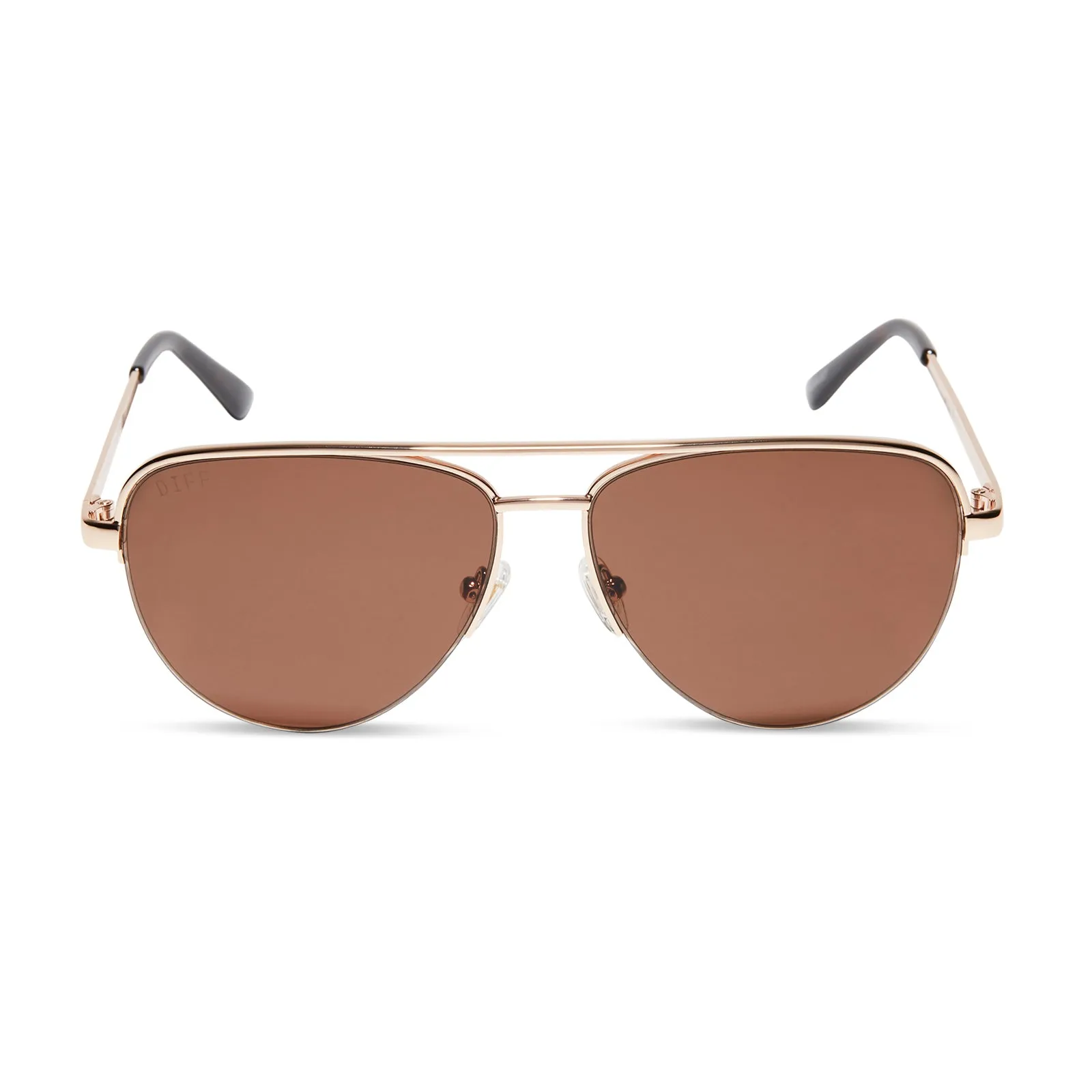 AUGUST - GOLD + BROWN SUNGLASSES sold by Diff Eyewear