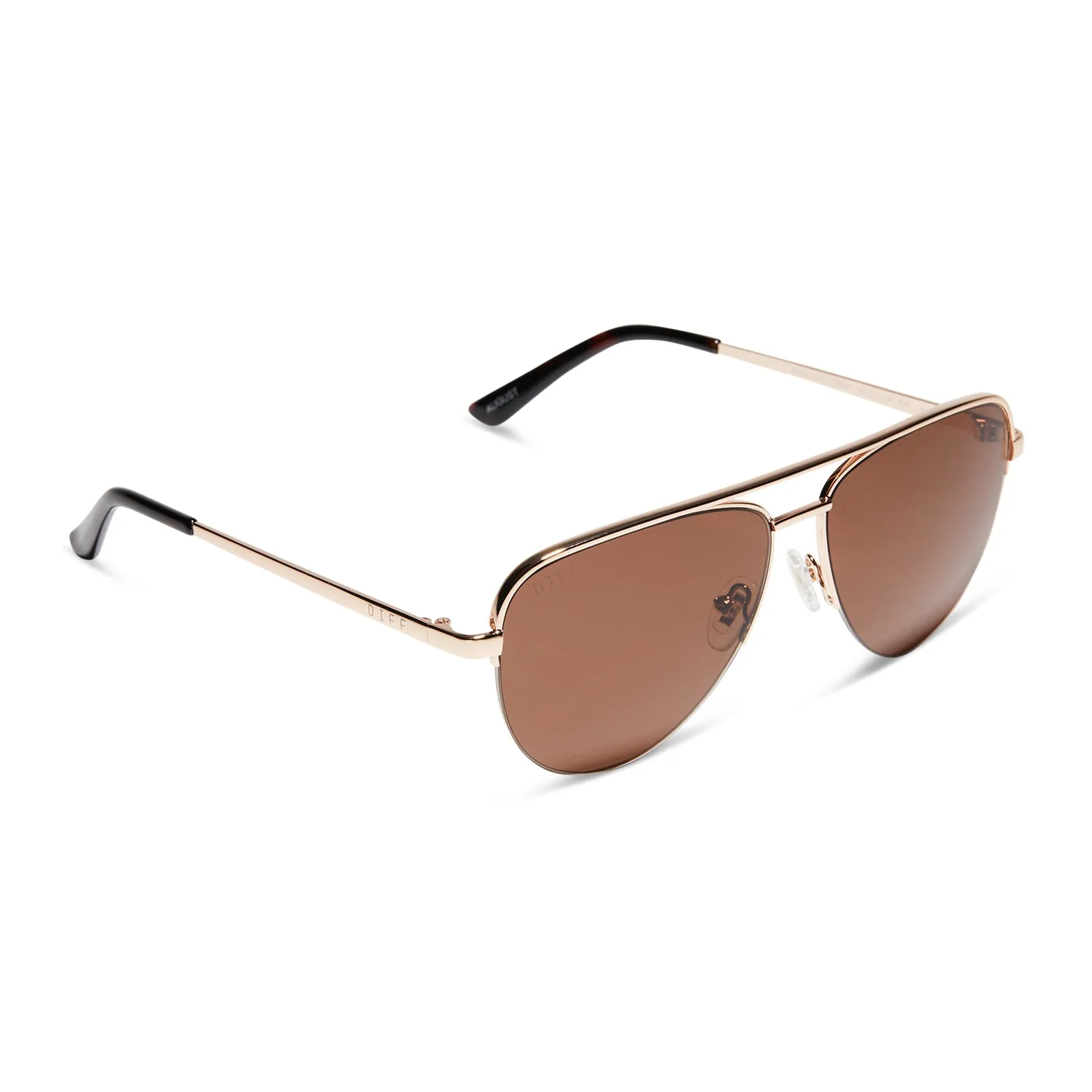 AUGUST - GOLD + BROWN SUNGLASSES sold by Diff Eyewear product image thumbnail 2