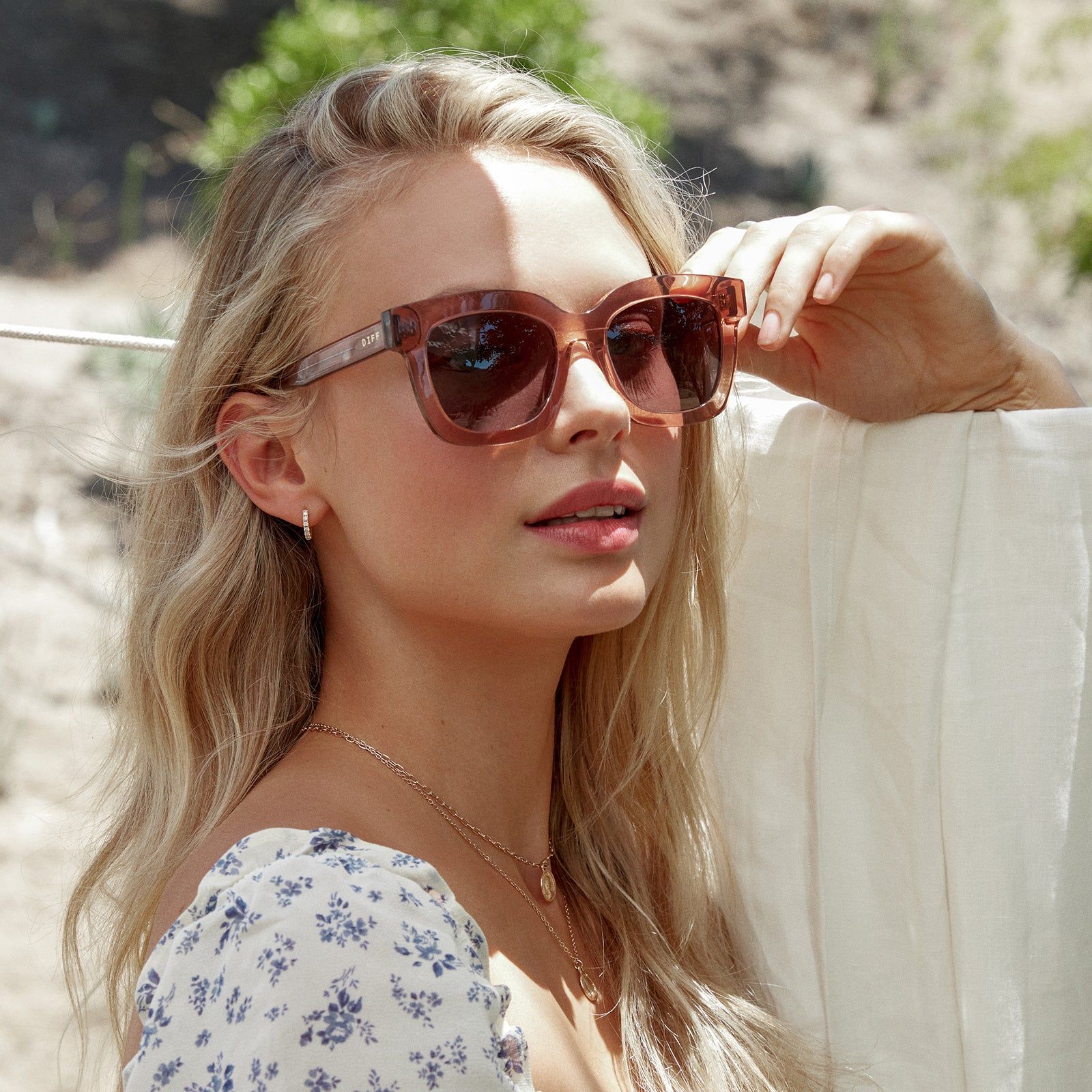 CARSON - HAZEL TORTOISE + GREY SUNGLASSES sold by Diff Eyewear product image thumbnail 5