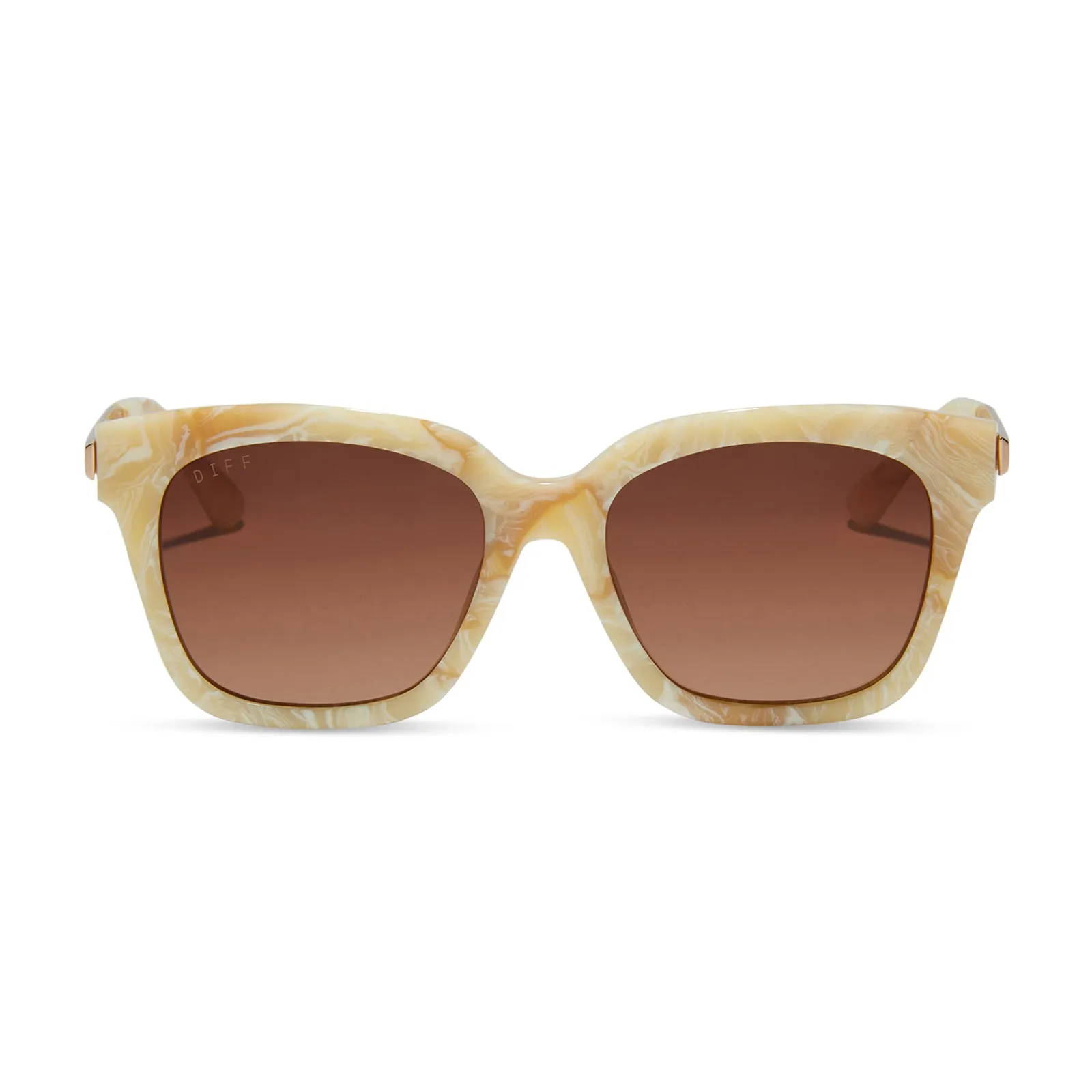 BELLA XS - MILK N HONEY + BROWN GRADIENT SUNGLASSES sold by Diff Eyewear