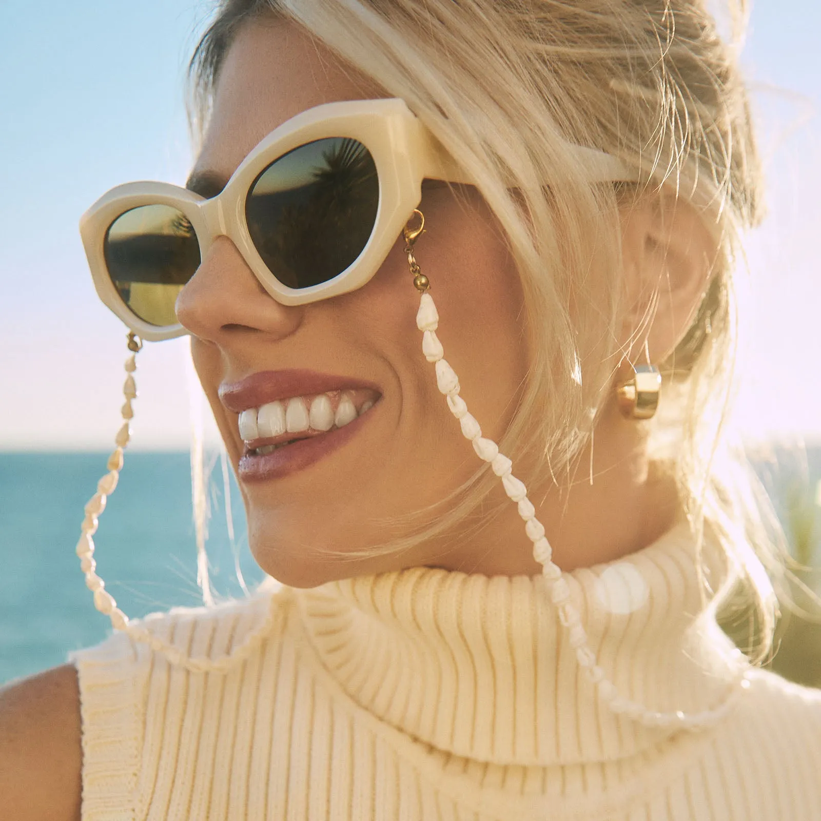 Shell Chain - White sold by Diff Eyewear product image thumbnail 3