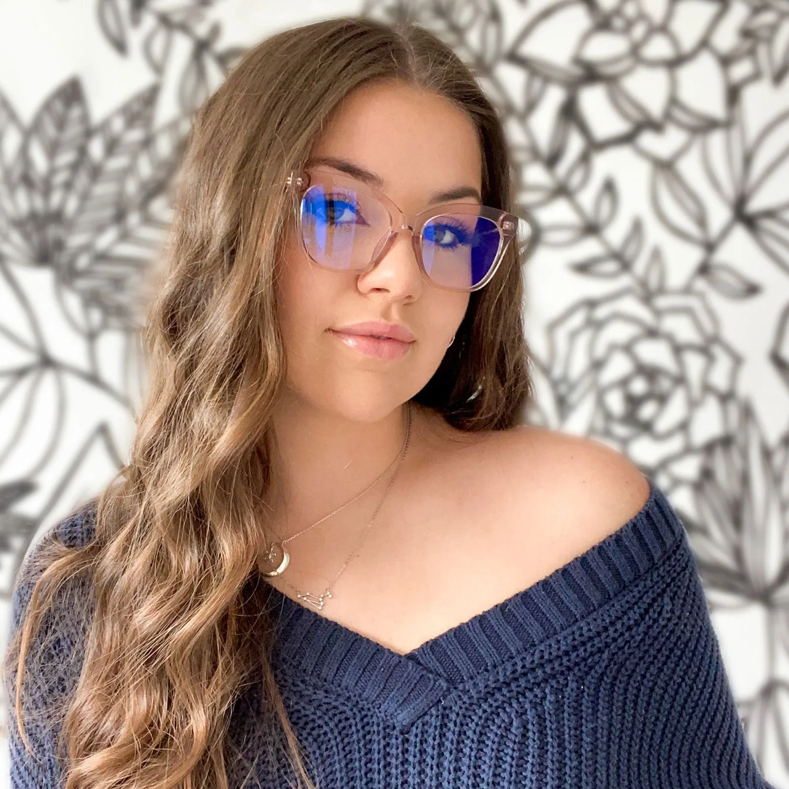 WINSTON - LIGHT PINK CRYSTAL + GLASSES sold by Diff Eyewear product image thumbnail 5