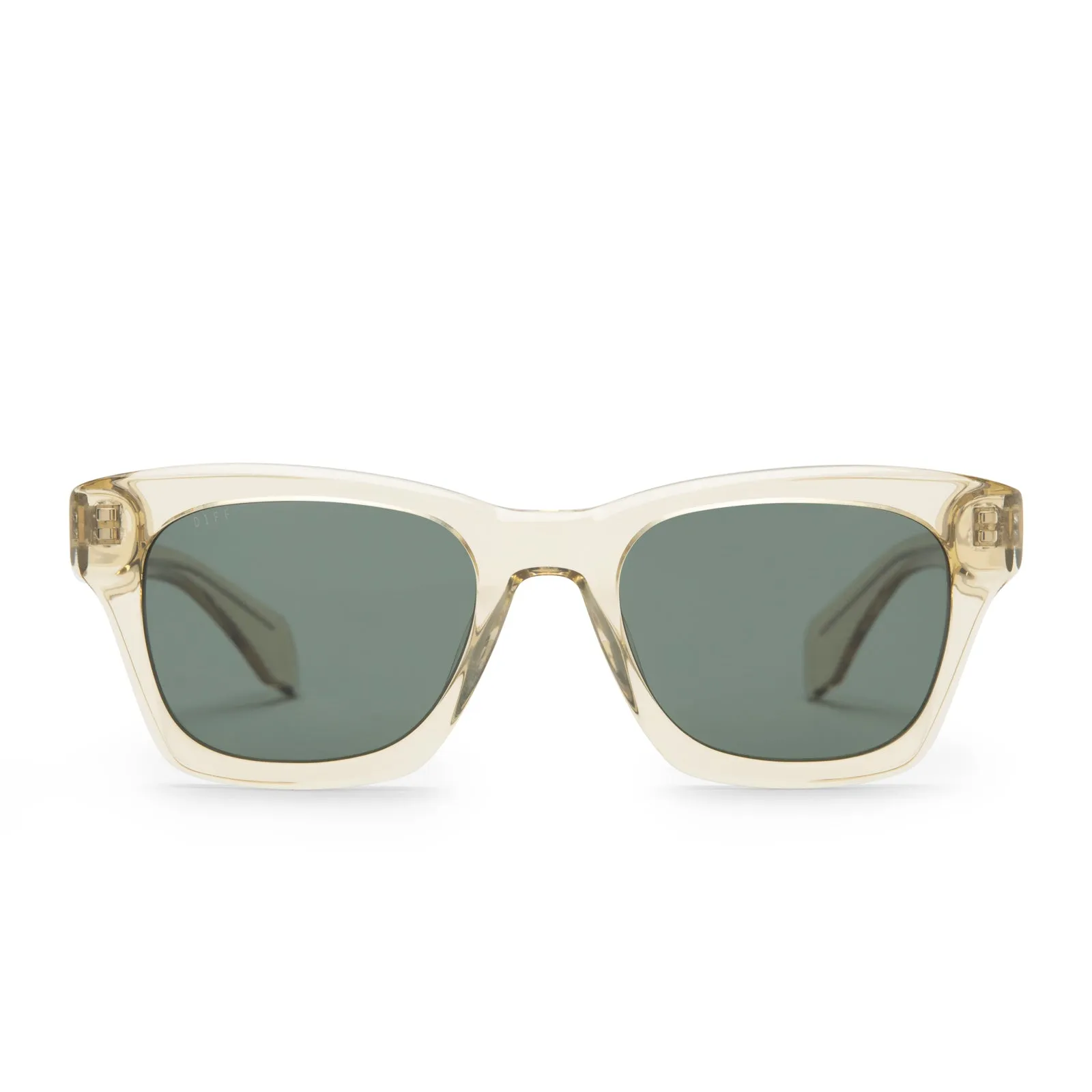 DEAN - PLATINUM CRYSTAL + G15 POLARIZED SUNGLASSES sold by Diff Eyewear