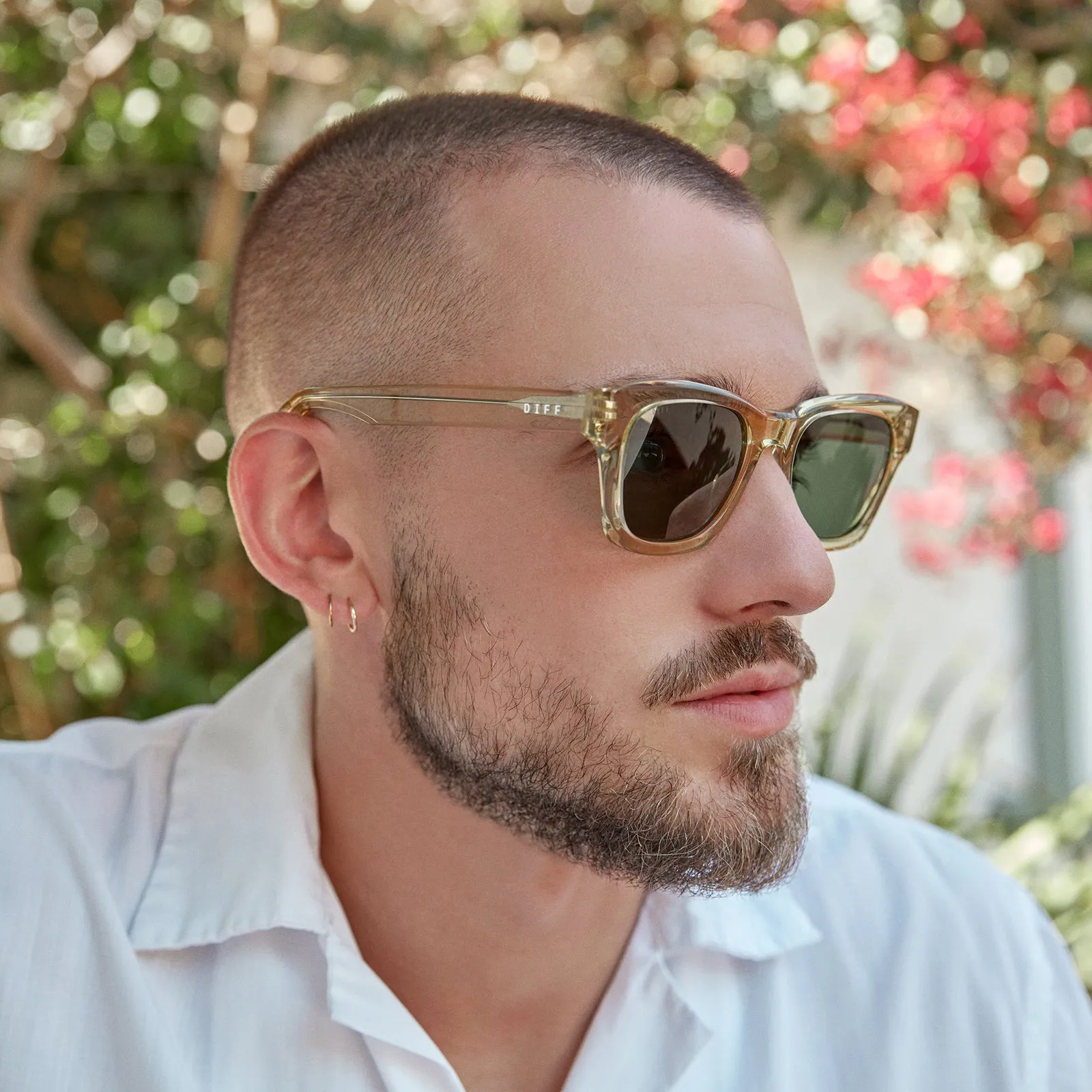 DEAN - PLATINUM CRYSTAL + G15 POLARIZED SUNGLASSES sold by Diff Eyewear product image thumbnail 5