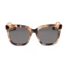 HAILEY - CREAM TORTOISE + SOLID GREY SUNGLASSES sold by Diff Eyewear