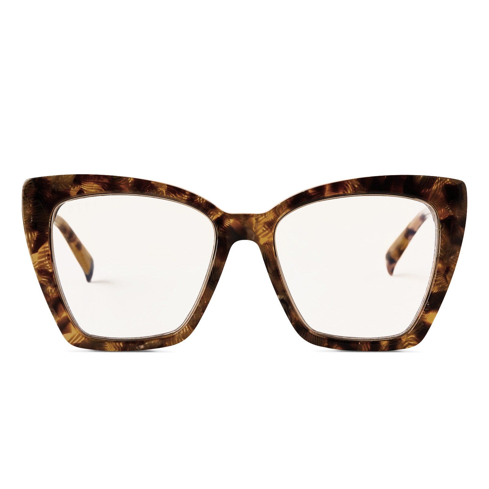 BECKY IV XS - TOASTED COCONUT + GLASSES sold by Diff Eyewear
