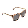 HAILEY - CREAM TORTOISE + SOLID GREY SUNGLASSES sold by Diff Eyewear