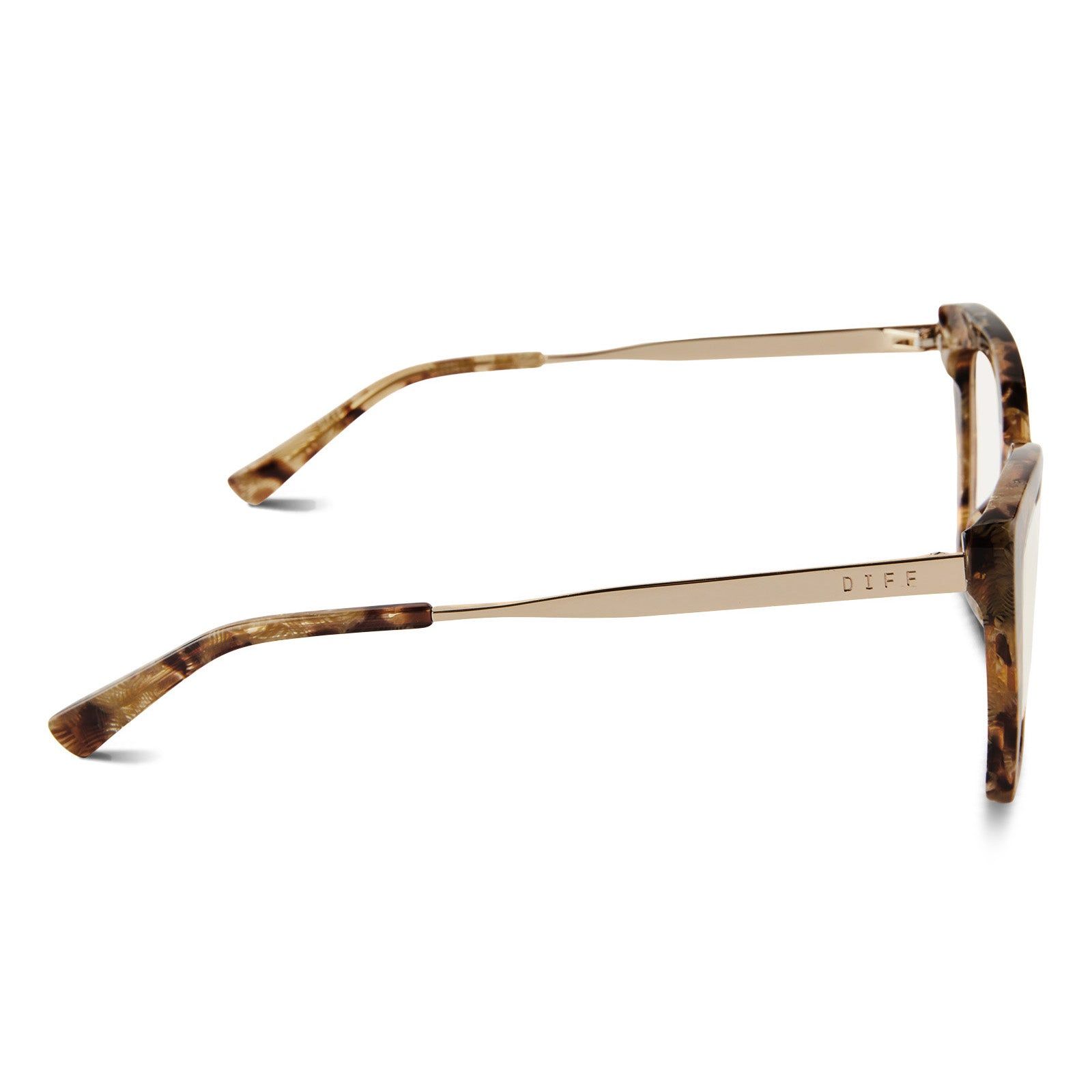 BECKY IV XS - TOASTED COCONUT + GLASSES sold by Diff Eyewear product image thumbnail 2