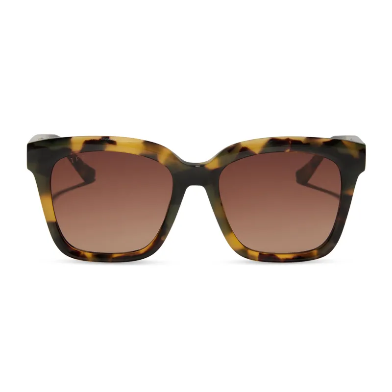 MEREDITH - BROWN KOMBU + BROWN GRADIENT SUNGLASSES sold by Diff Eyewear