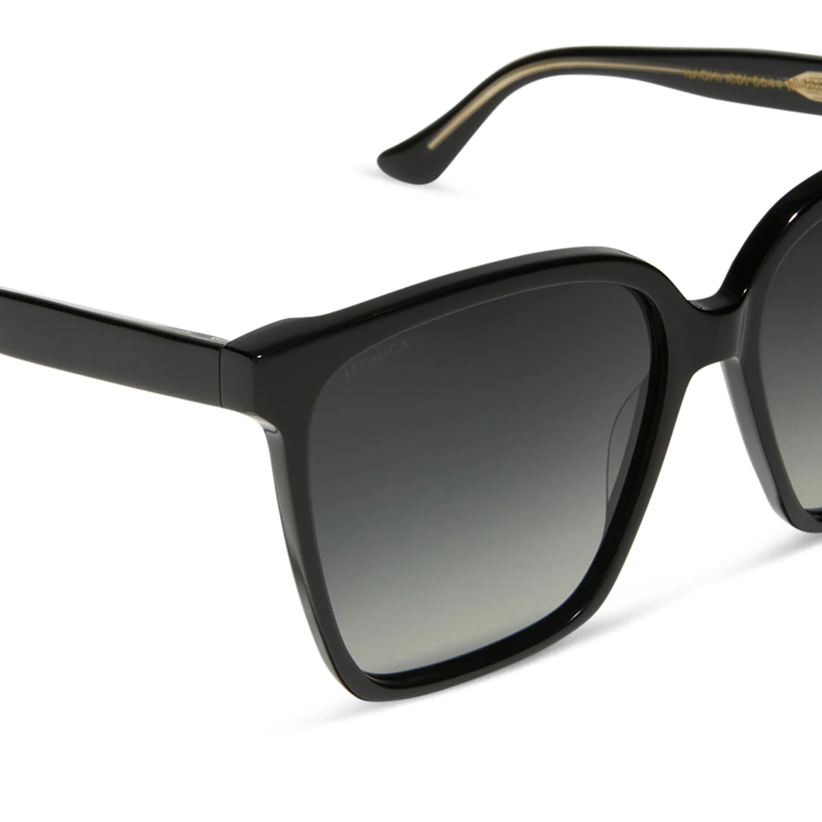 NAOMI - BLACK + GREY GRADIENT + POLARIZED SUNGLASSES sold by Diff Eyewear product image thumbnail 4