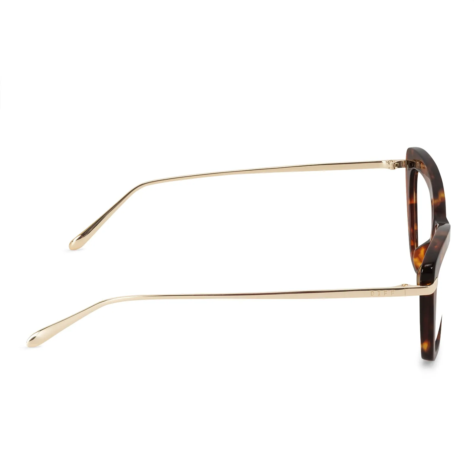 MILA - AMBER TORTOISE + GLASSES sold by Diff Eyewear product image thumbnail 4