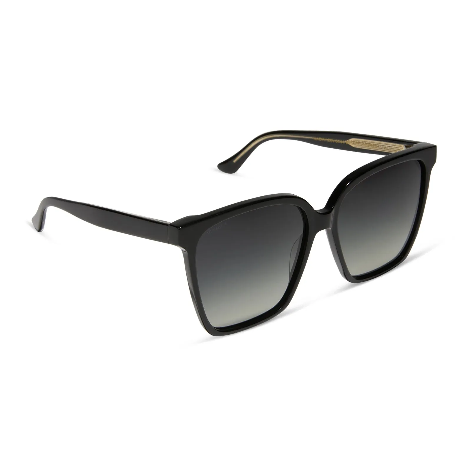 NAOMI - BLACK + GREY GRADIENT + POLARIZED SUNGLASSES sold by Diff Eyewear