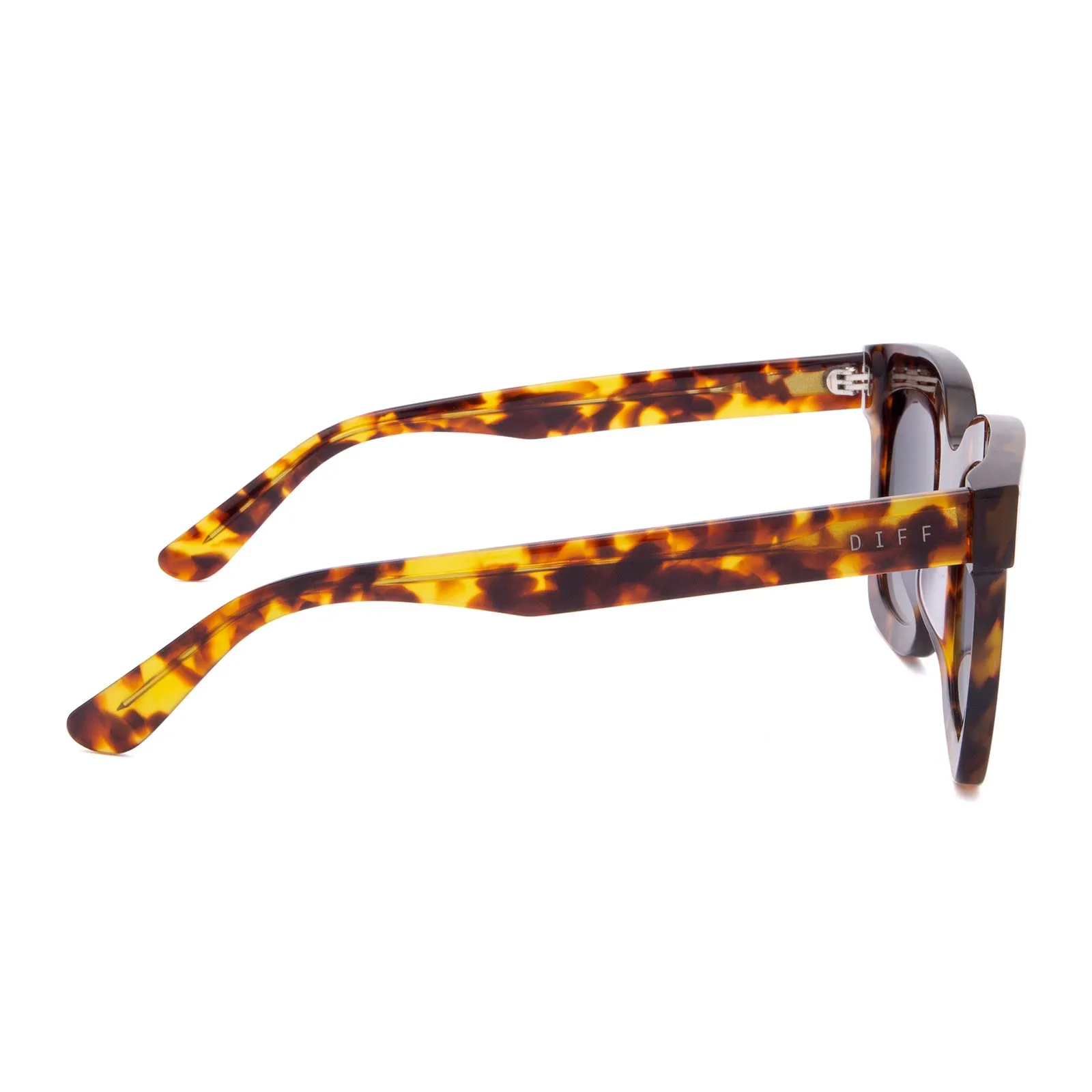 CARSON - AMBER TORTOISE + BLUE STEEL GRADIENT + POLARIZED SUNGLASSES sold by Diff Eyewear product image thumbnail 3