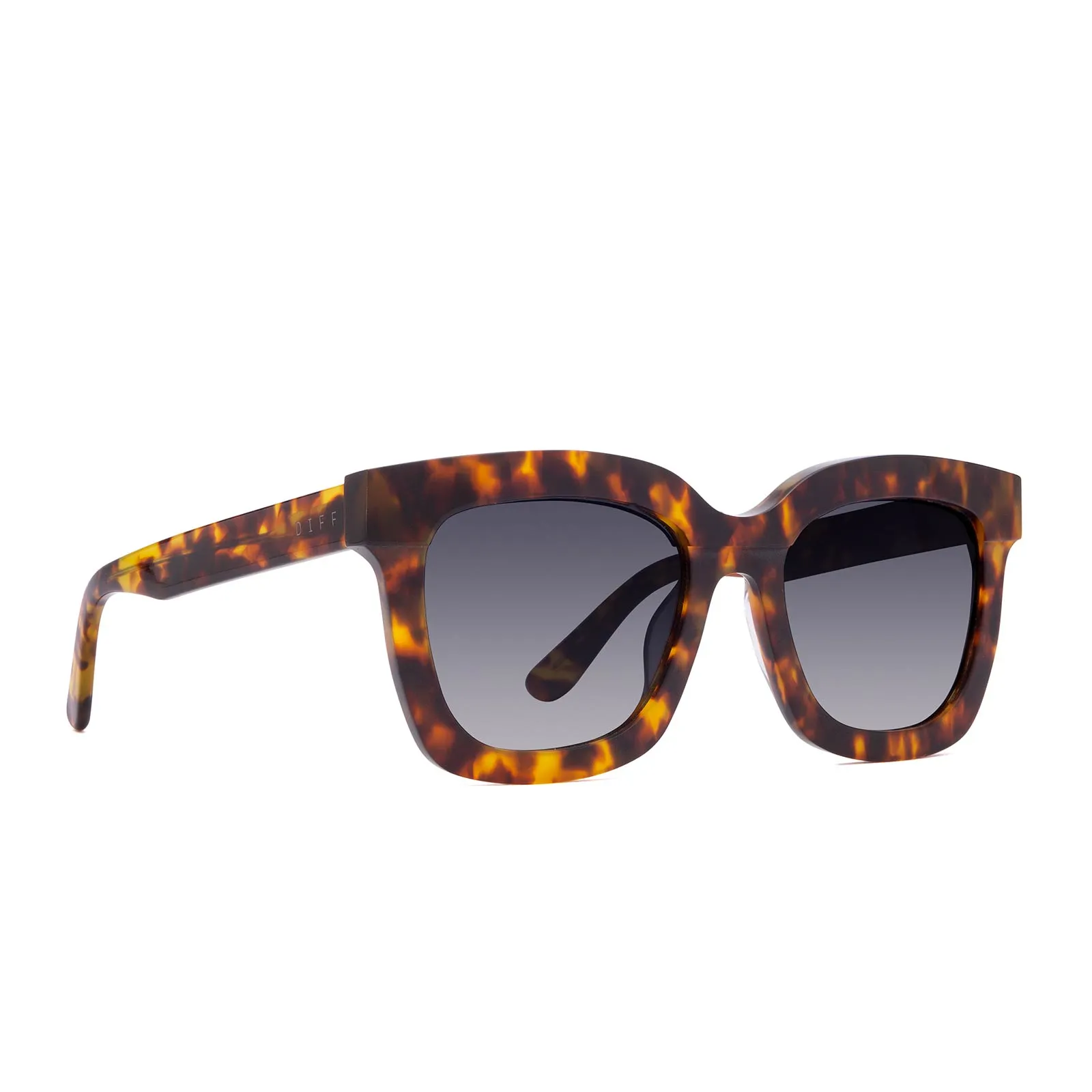 CARSON - AMBER TORTOISE + BLUE STEEL GRADIENT + POLARIZED SUNGLASSES sold by Diff Eyewear product image thumbnail 2