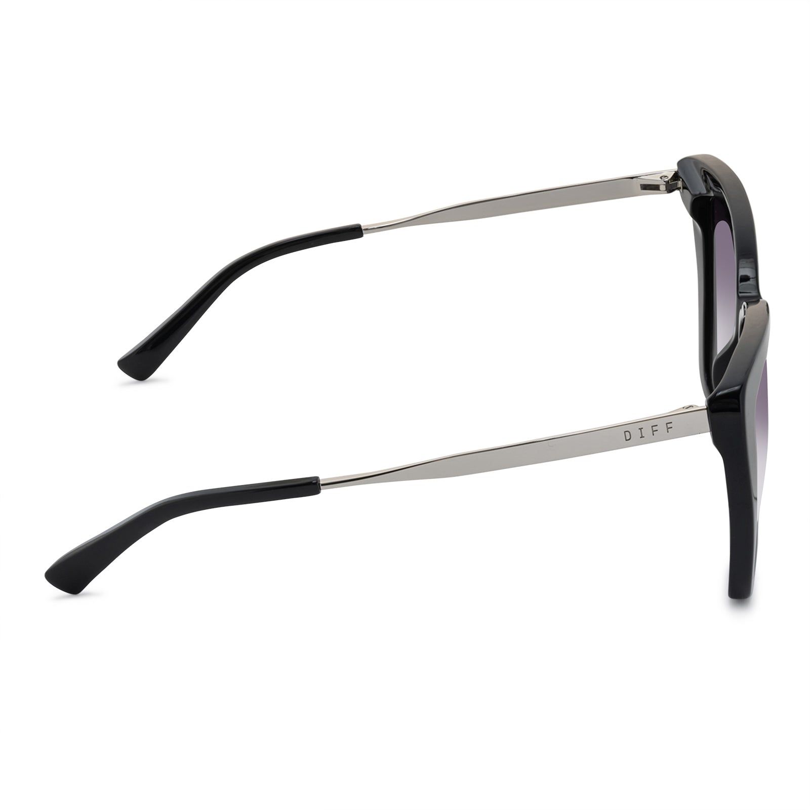 BECKY IV - BLACK + GREY GRADIENT SHARP SUNGLASSES sold by Diff Eyewear product image thumbnail 3