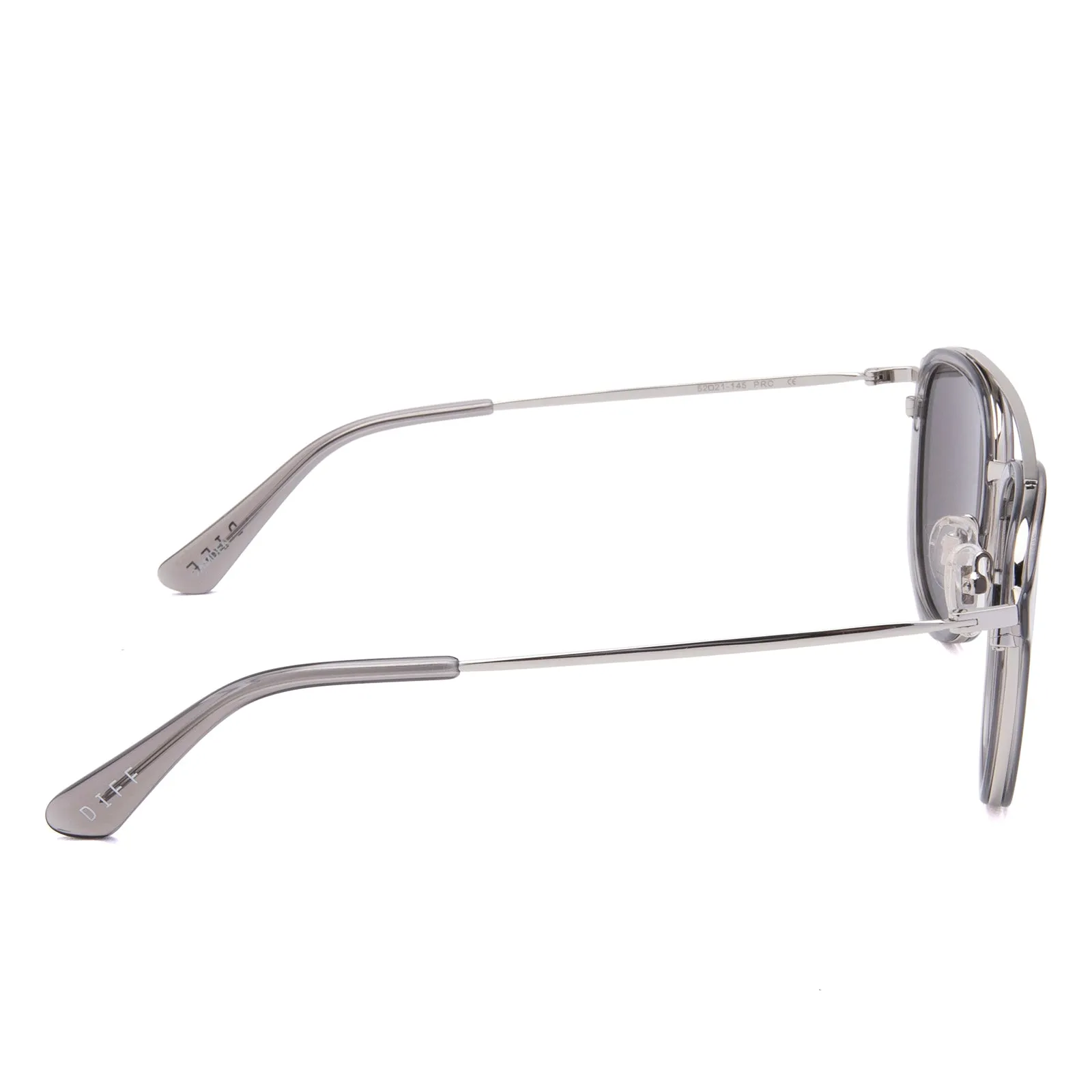 CAMDEN - STORM CRYSTAL + GREY POLARIZED SUNGLASSES sold by Diff Eyewear product image thumbnail 4