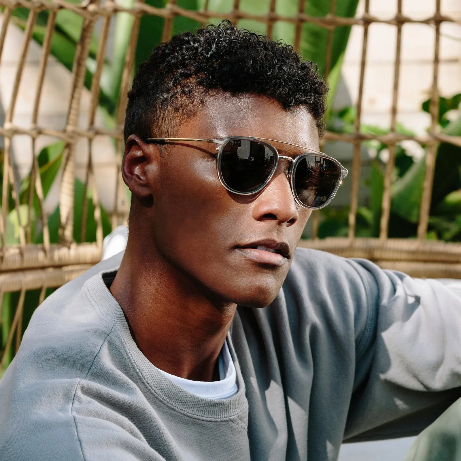 CAMDEN - STORM CRYSTAL + GREY POLARIZED SUNGLASSES sold by Diff Eyewear product image thumbnail 5