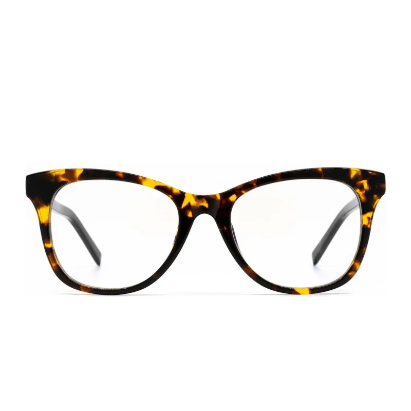 CARINA - DARK TORTOISE + CLEAR GLASSES sold by Diff Eyewear